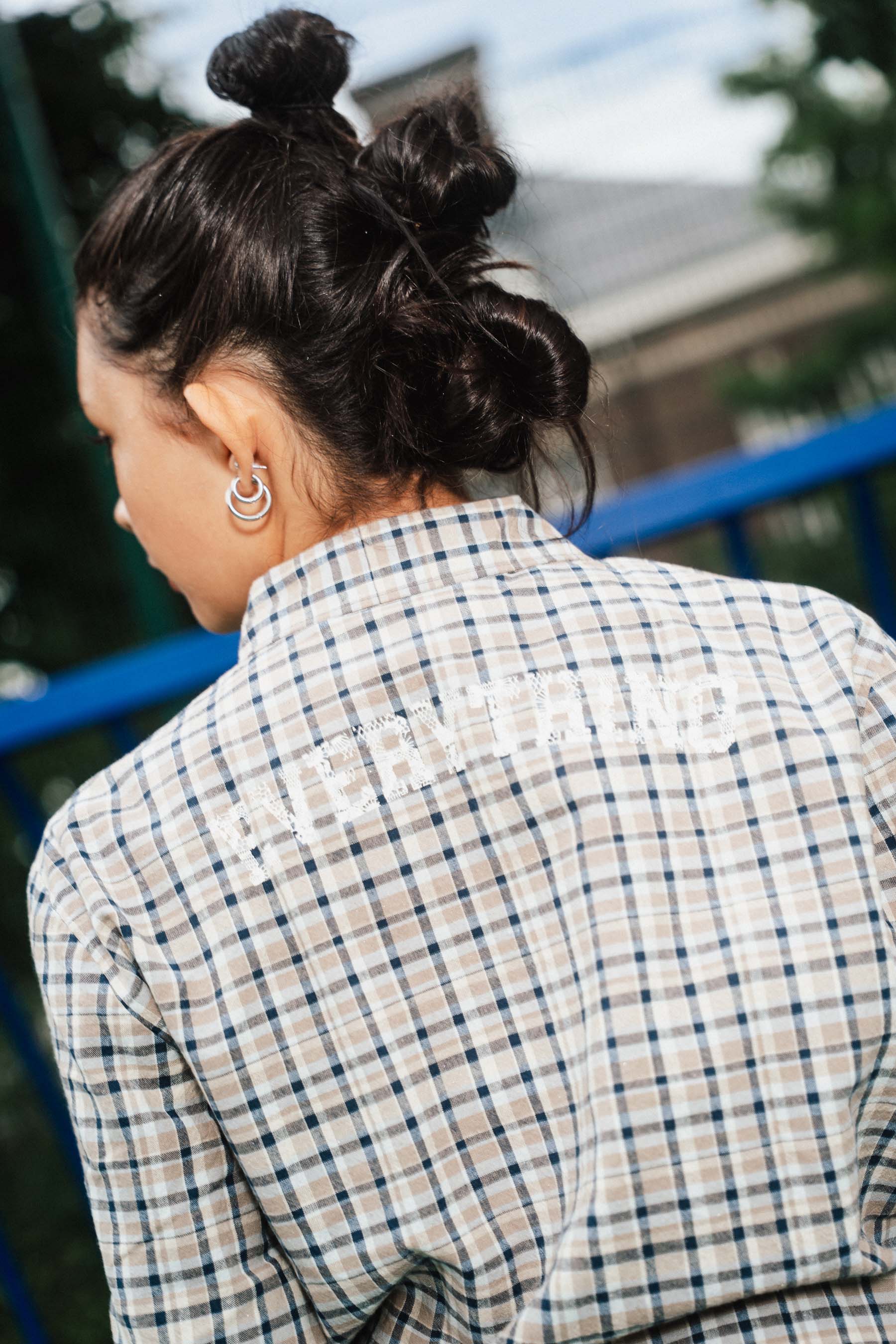 HOFA261HEIDI | AOP Blue Check