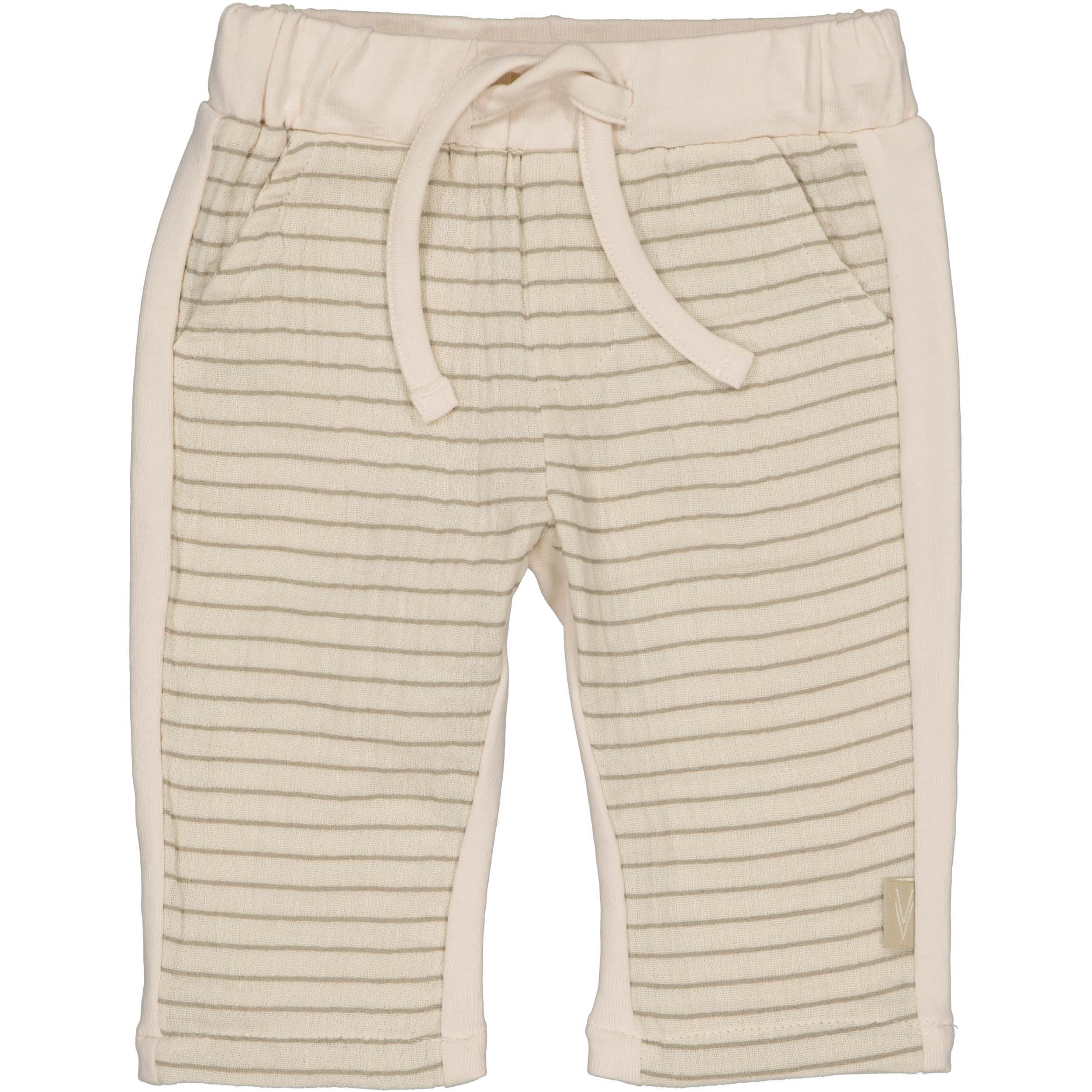 Broek taupe gestreept | AOP Taupe Lines