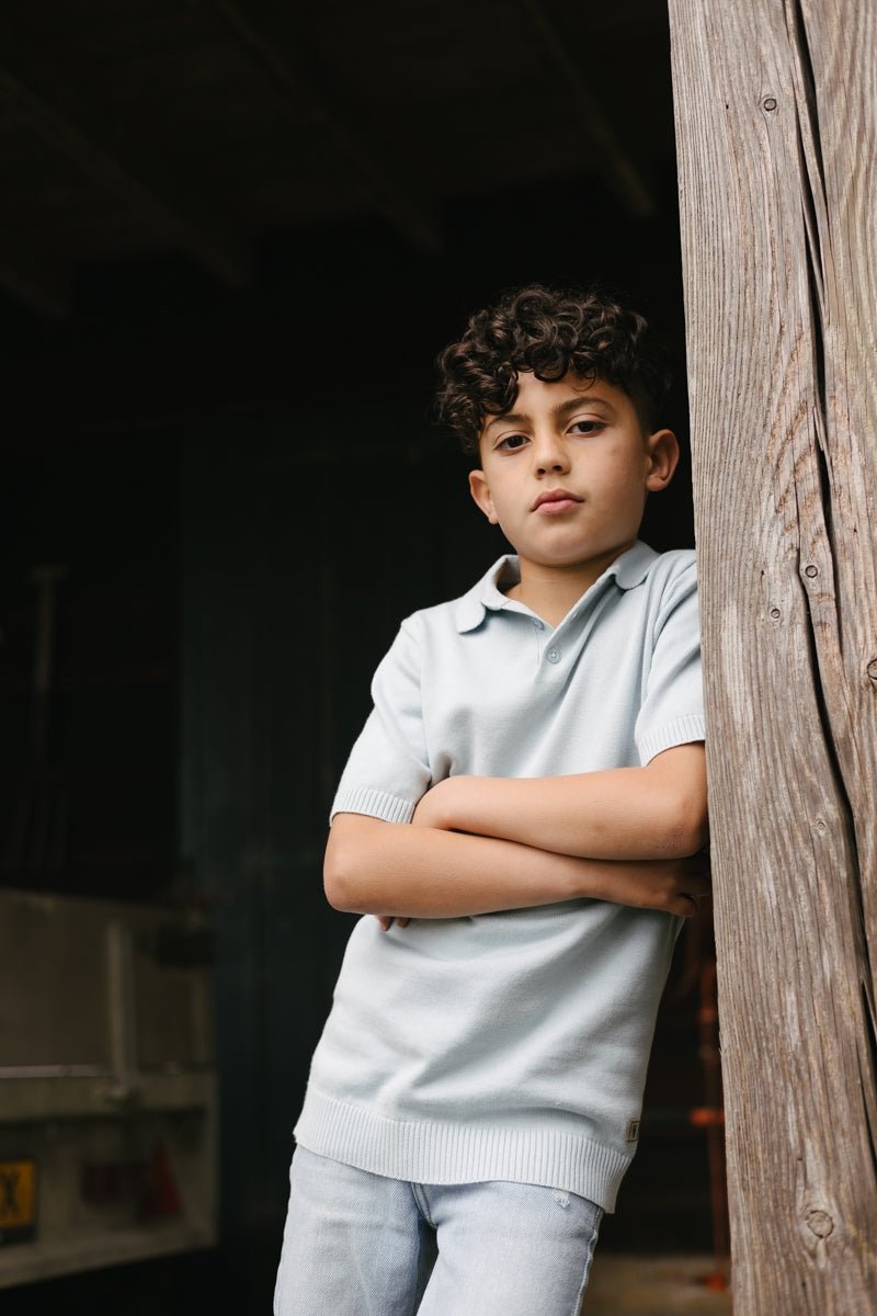 Shirt Créme | Sky Blue