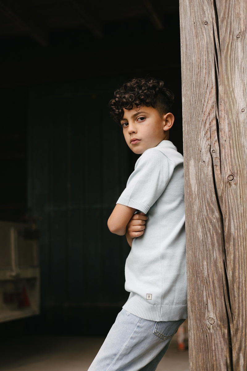 Shirt Créme | Sky Blue