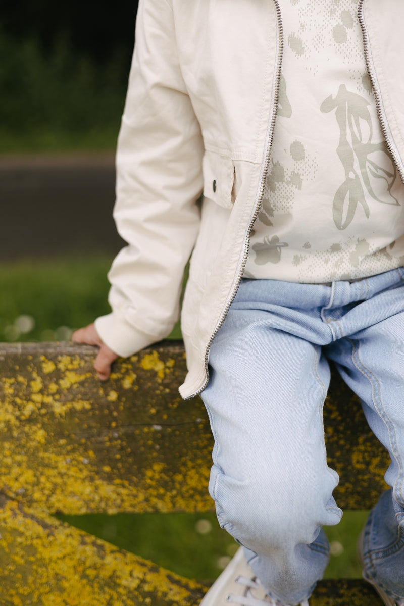 Hemd Cremefarbenes | AOP Cream Forms