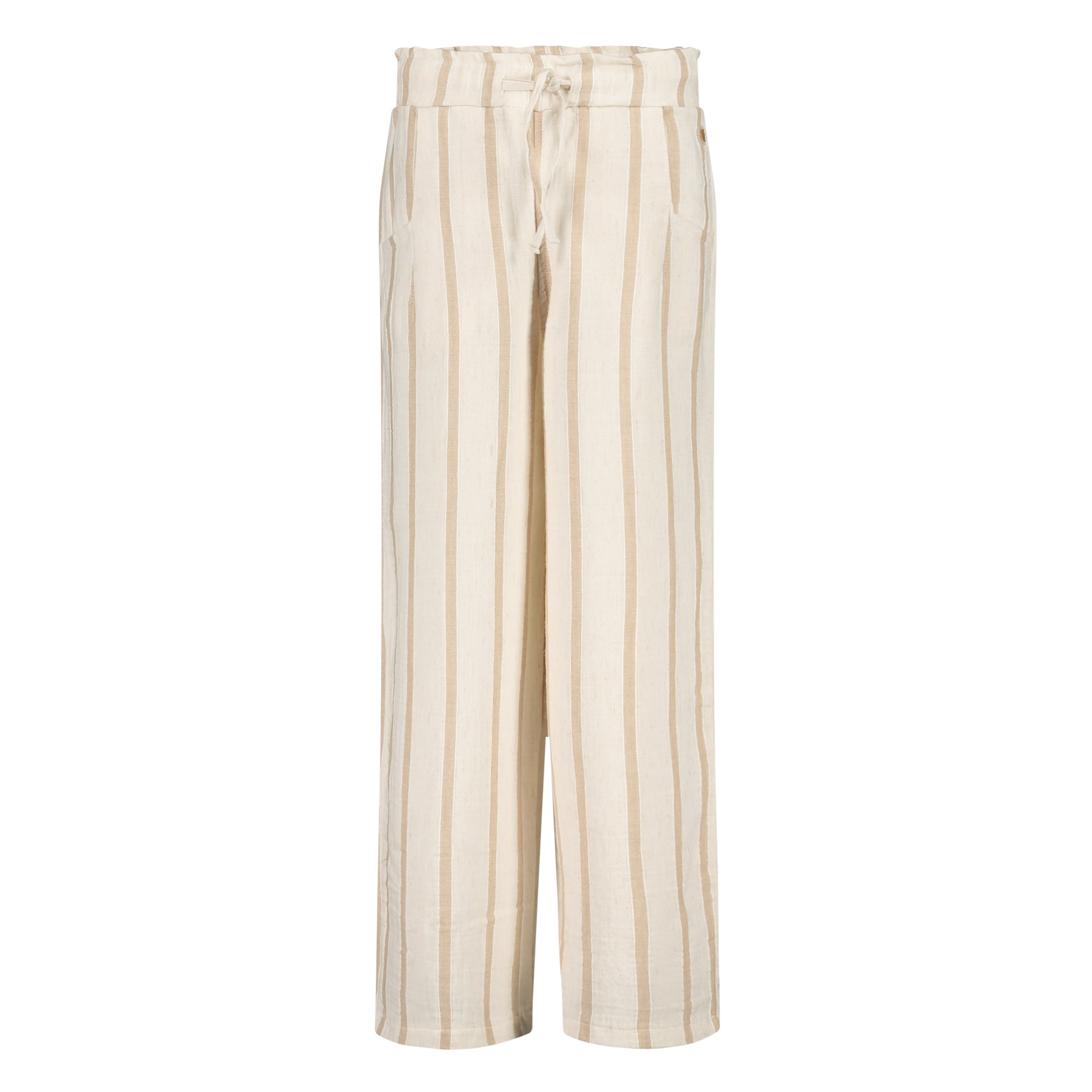 Broek Beige | AOP Taupe Stripe