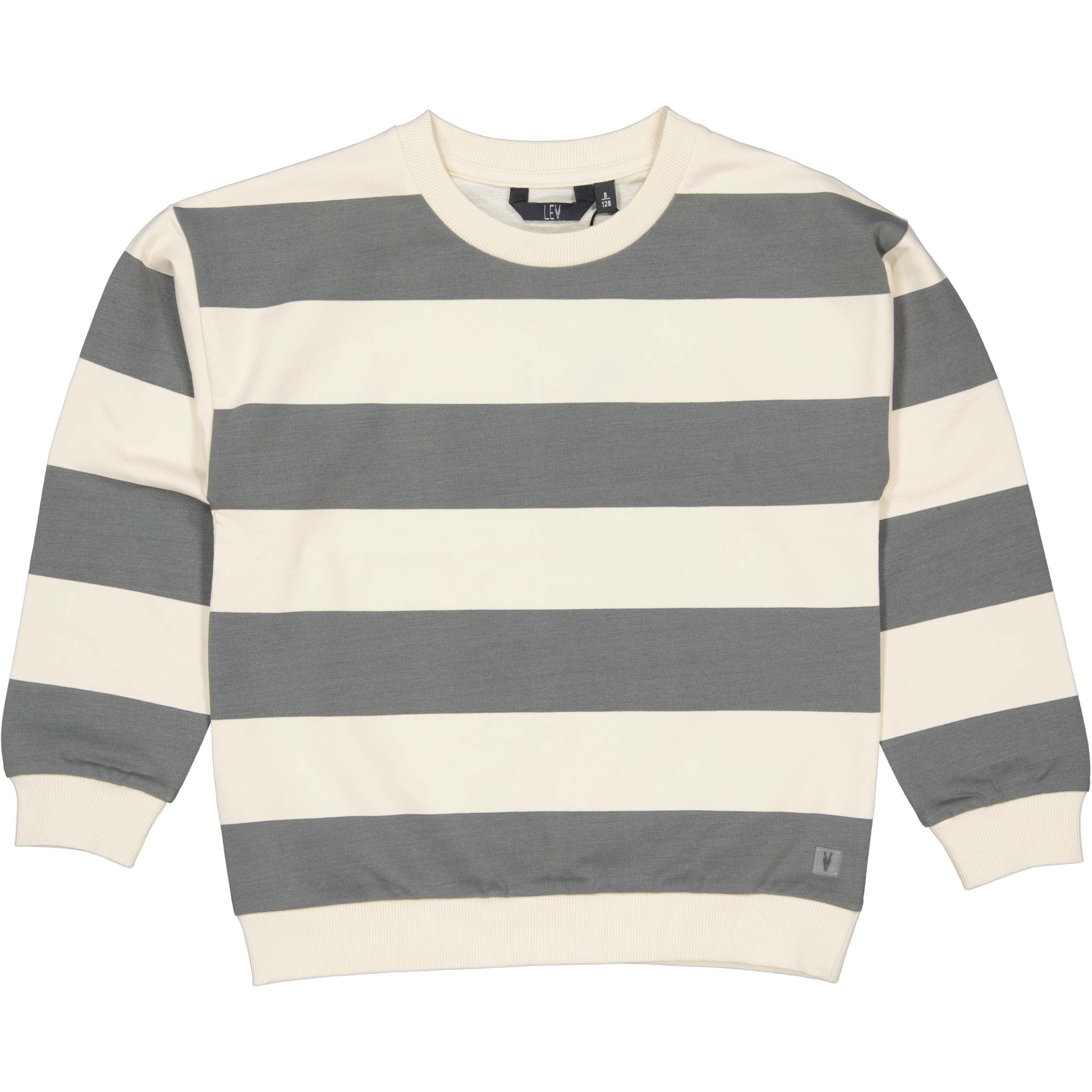 Sweater gestreept | AOP Grey Stripe