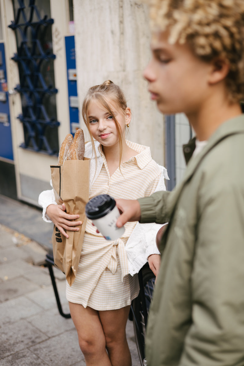 Blouse geruit | AOP Yellow Check