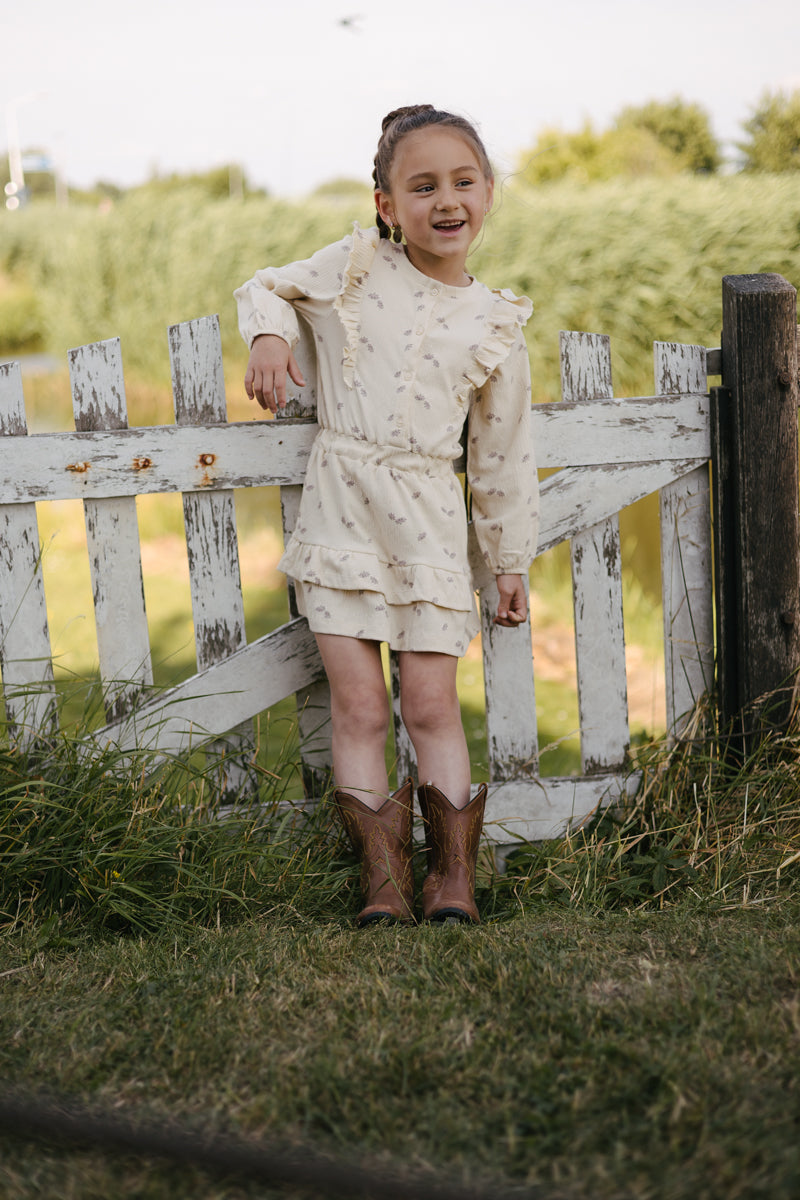 Jurk bloemen | AOP Sand Flower