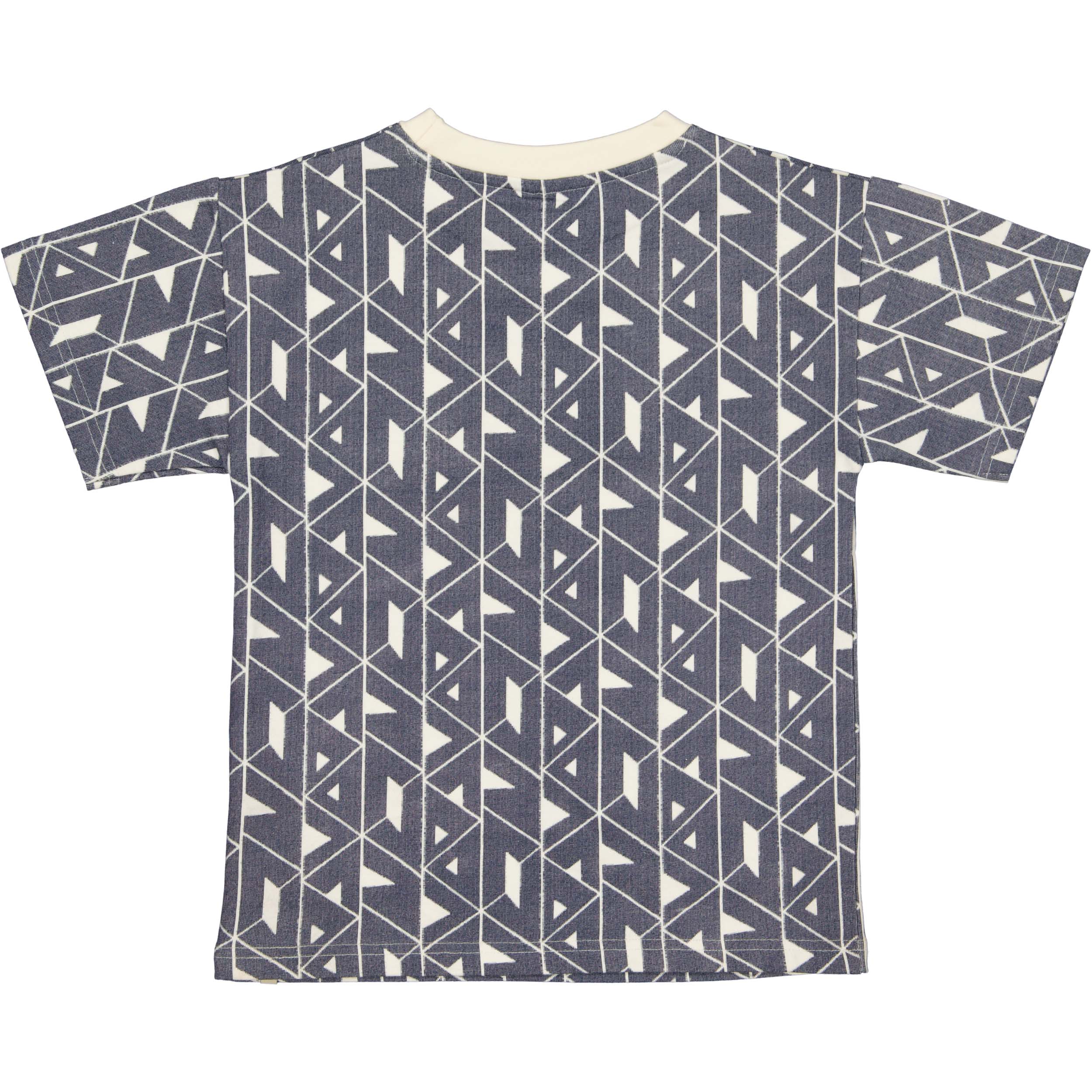 Shirt blauw met grafische print | AOP Blue Graphic