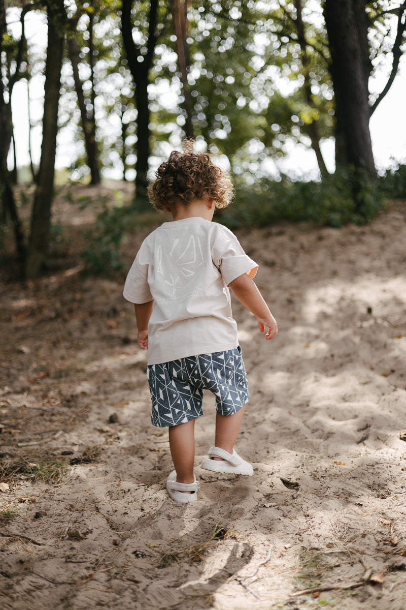 Broek blauw me grafische print | AOP Blue Graphic