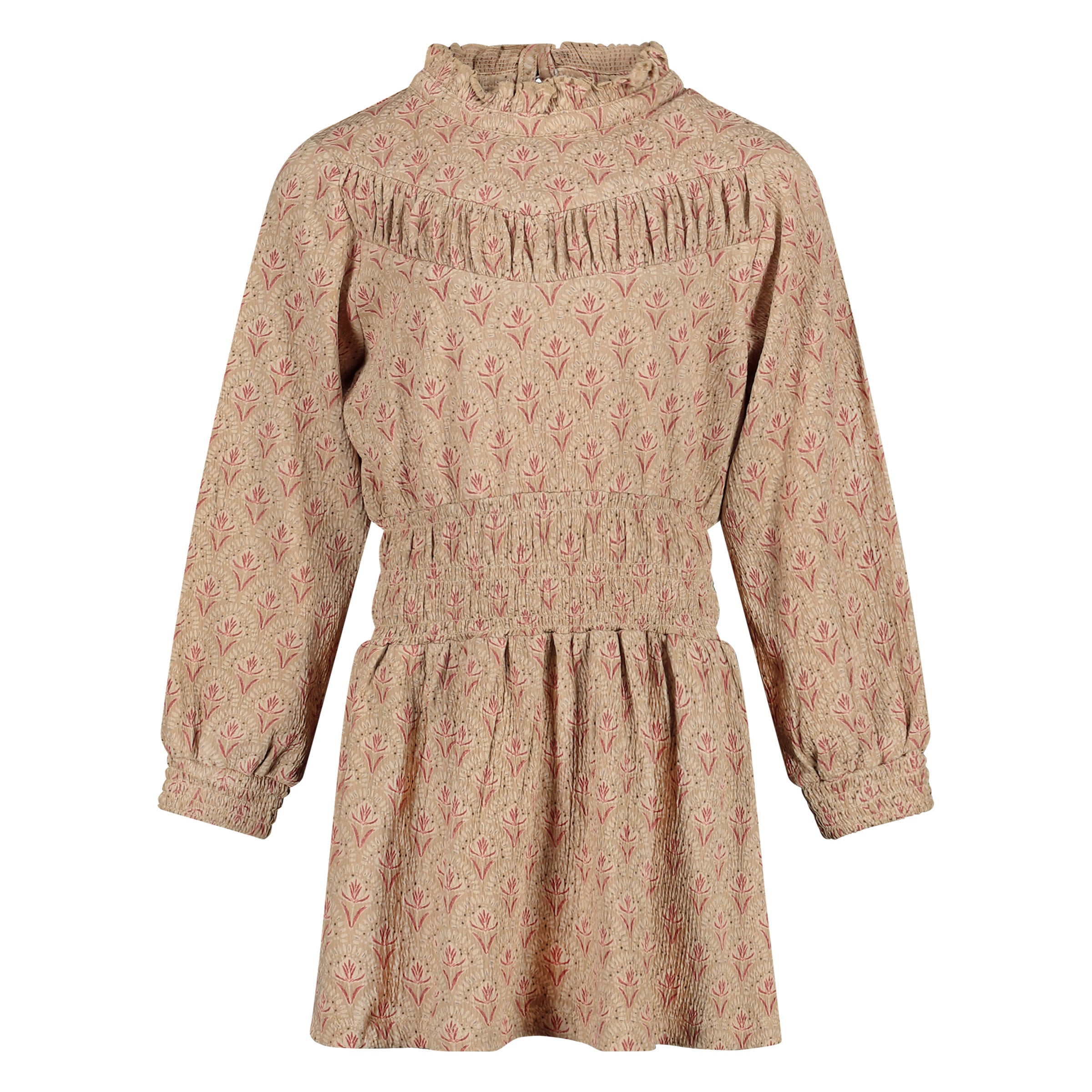 Jurk all over print bloemen | AOP Red Flower