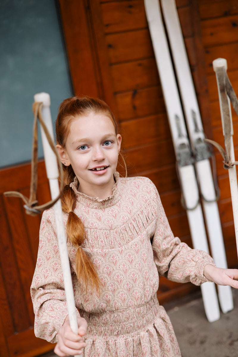 Jurk all over print bloemen | AOP Red Flower