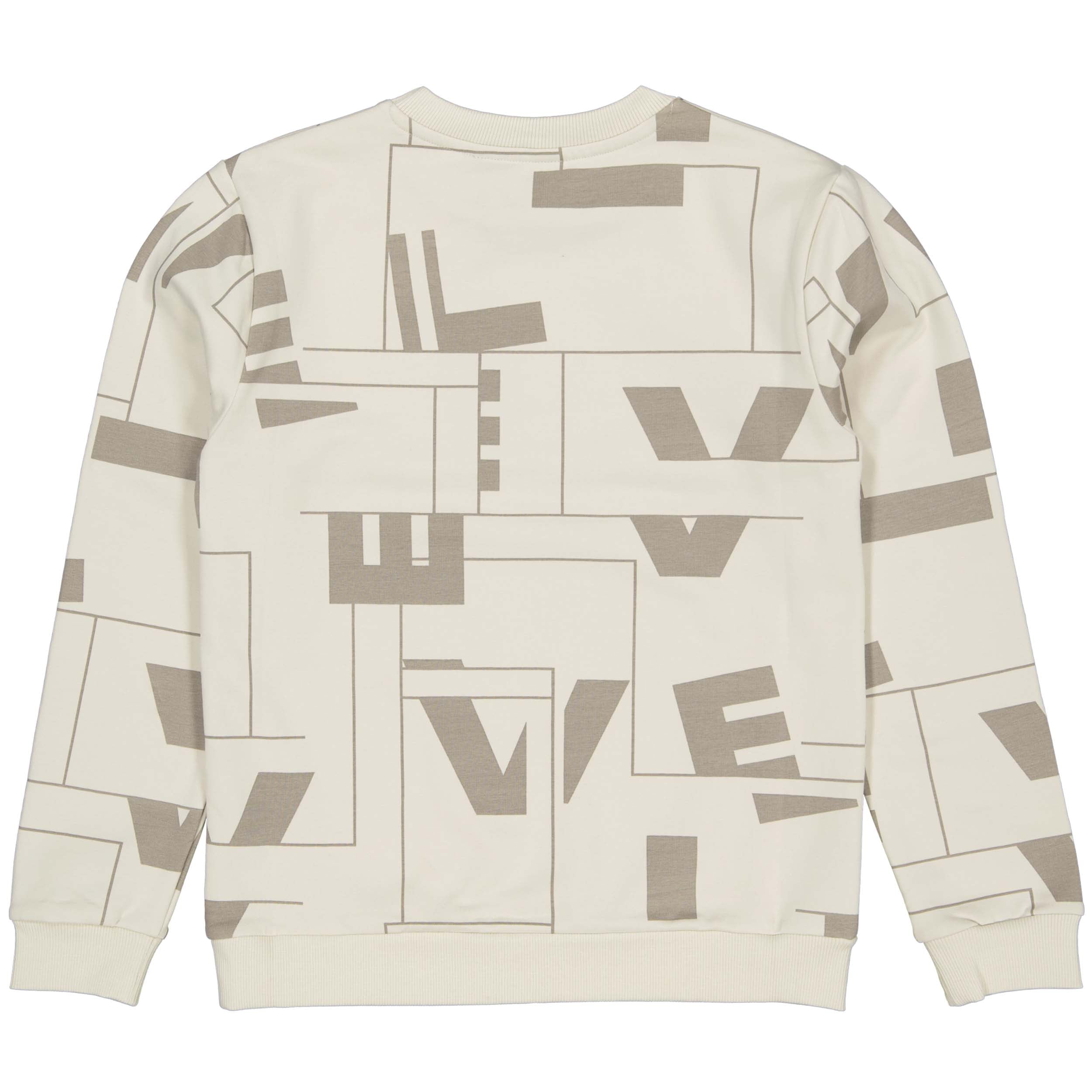 Sweater all over print | AOP Taupe Graphic