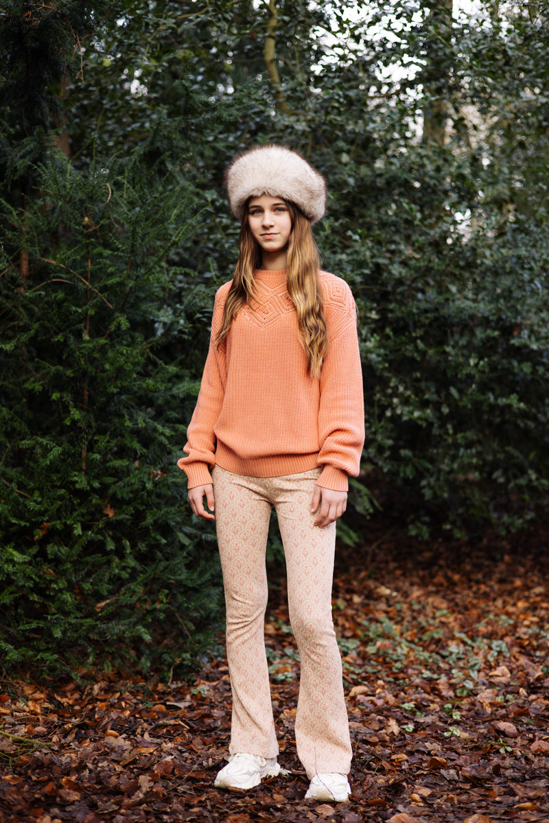 Flairbroek all over print bloemen | AOP Red Flower