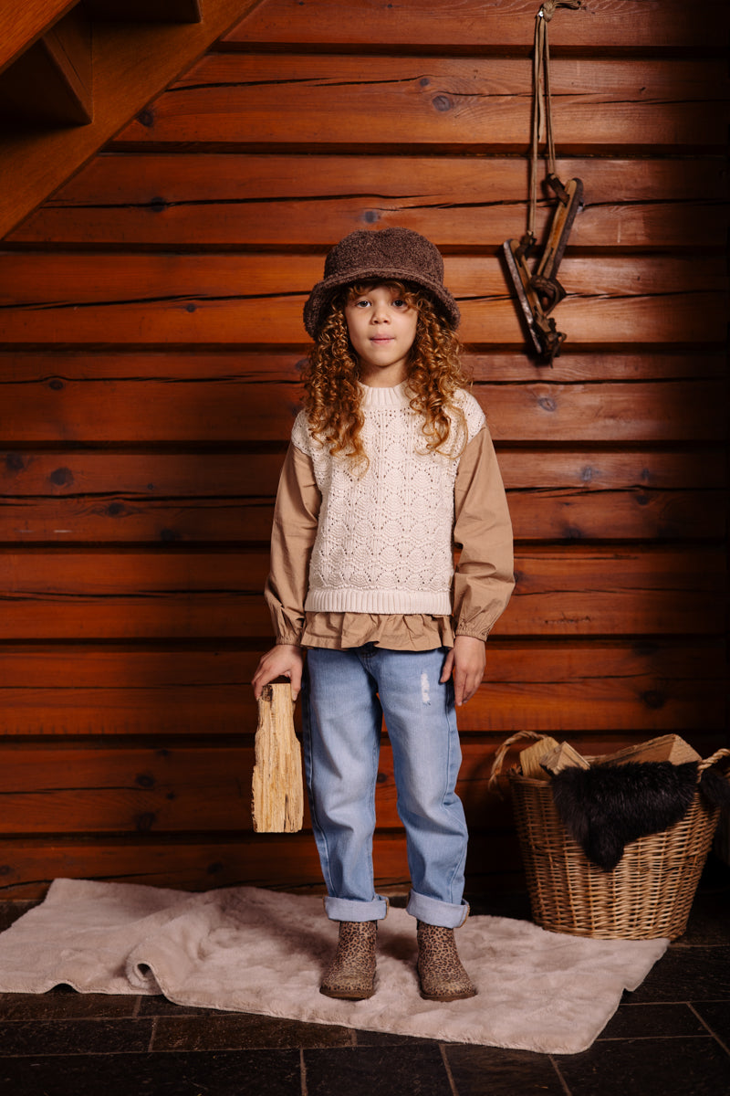 Pullover donker zand | Dark Sand