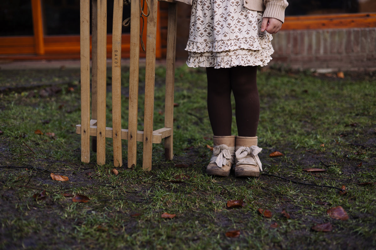 Rok all over print bloemen | AOP White Flower