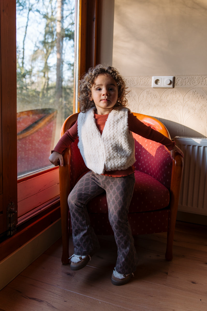 Flairbroek streep | AOP Taupe Lines