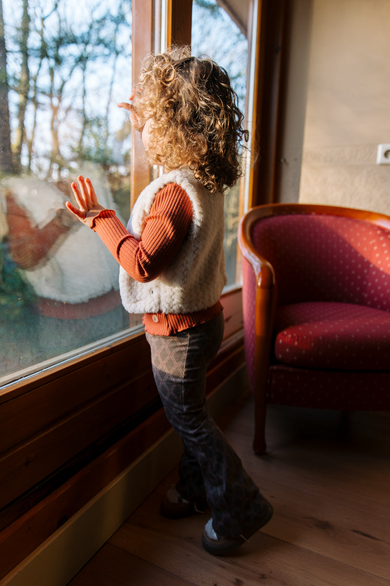 Flairbroek streep | AOP Taupe Lines