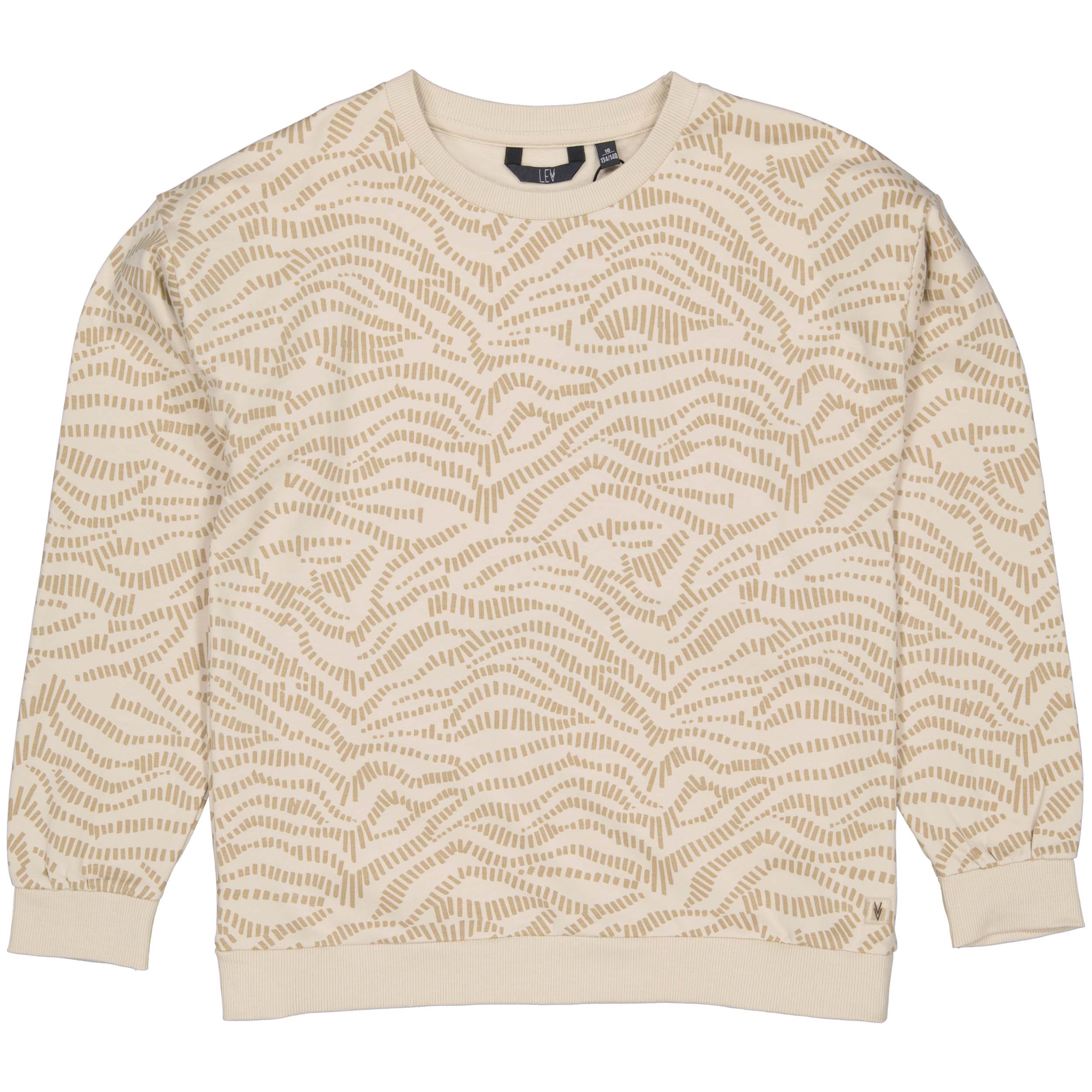 Sweater gebroken wit | AOP Off White Graphic