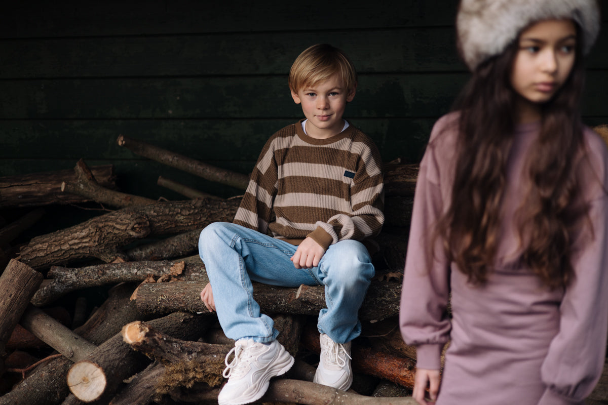 Pullover gestreept | AOP Sand Stripe