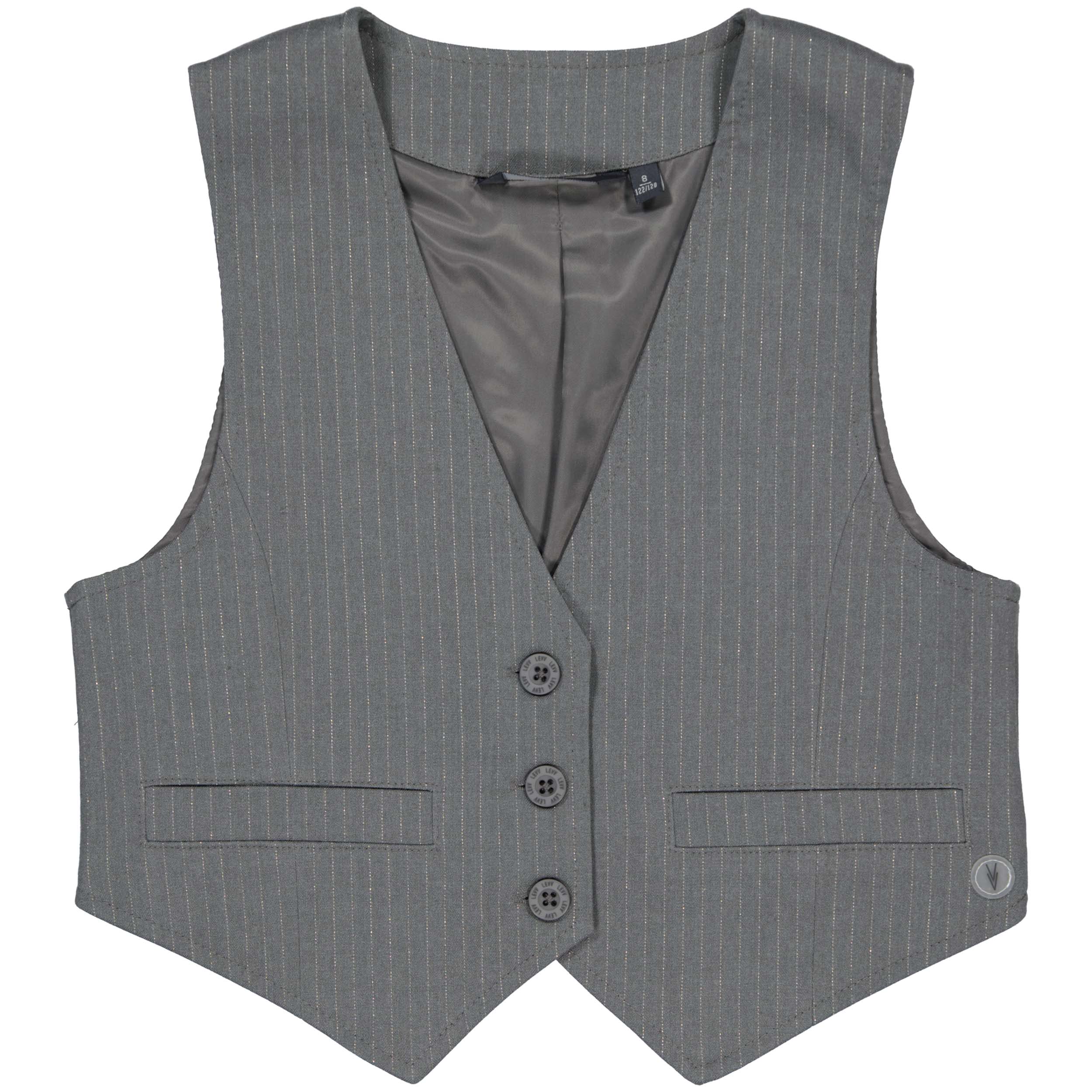 Gilet gestreept | AOP Grey Stripe