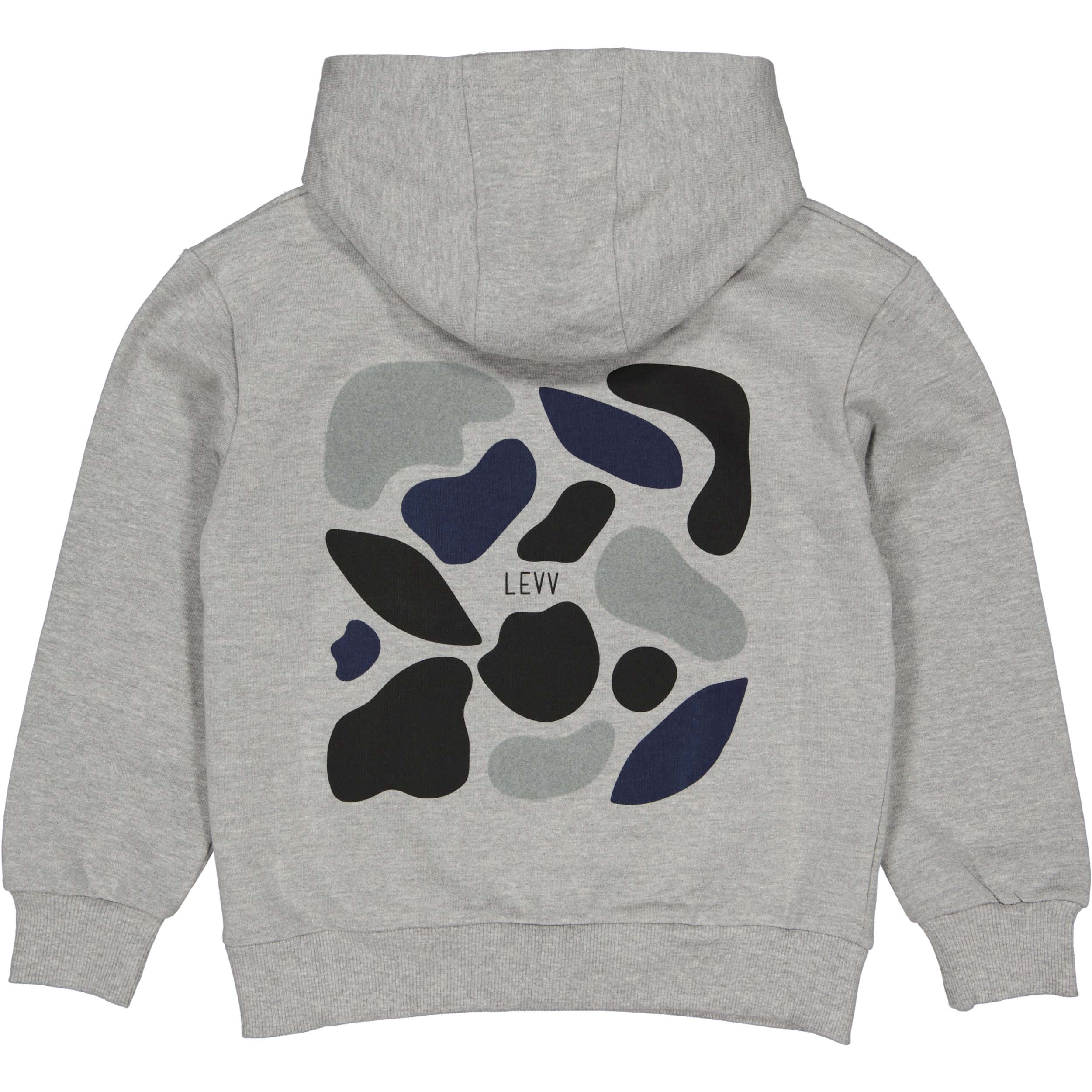 Hoodie Sweater met print op achterpand | Grey Melee