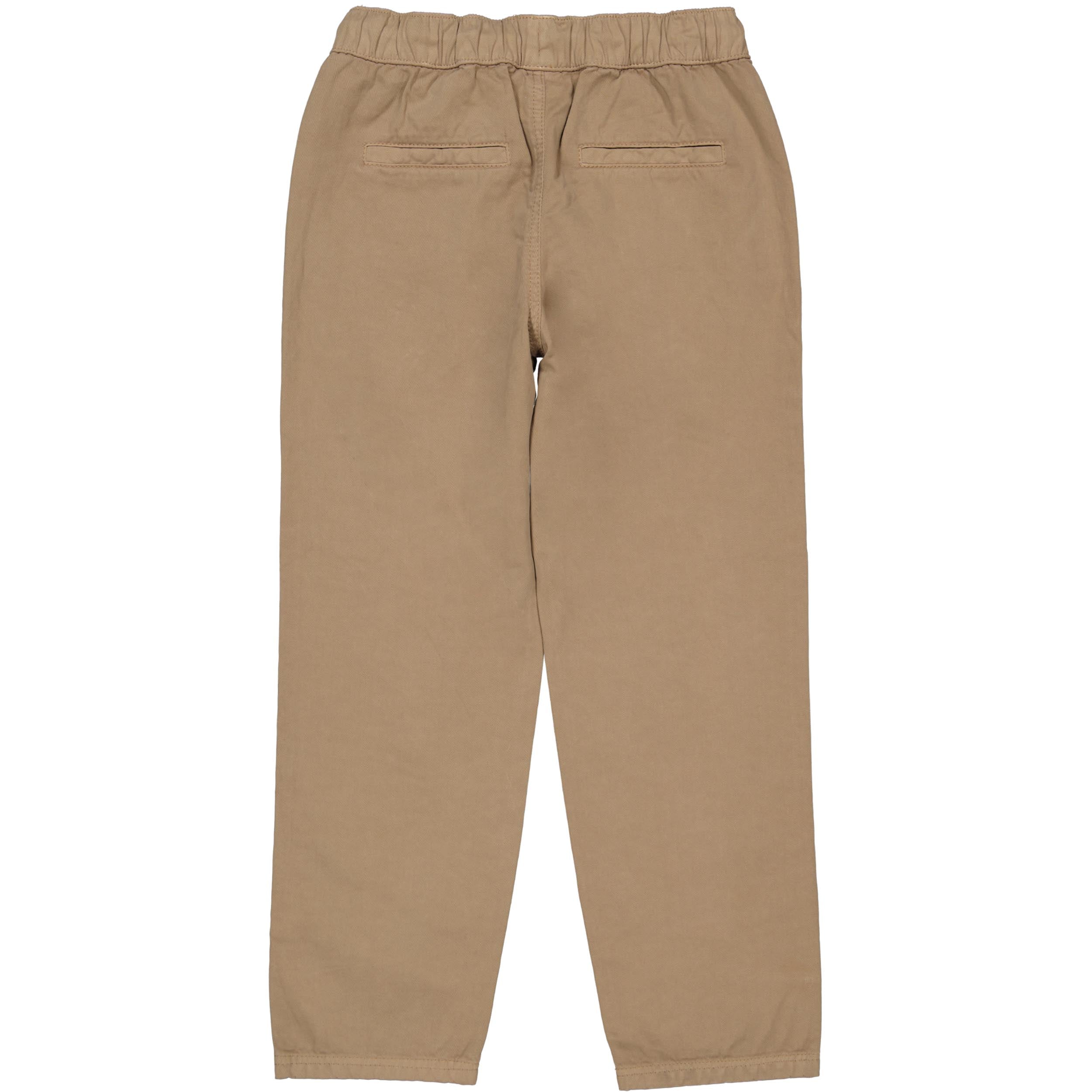 Camelkleurige broek met trekkoord | Dark Sand
