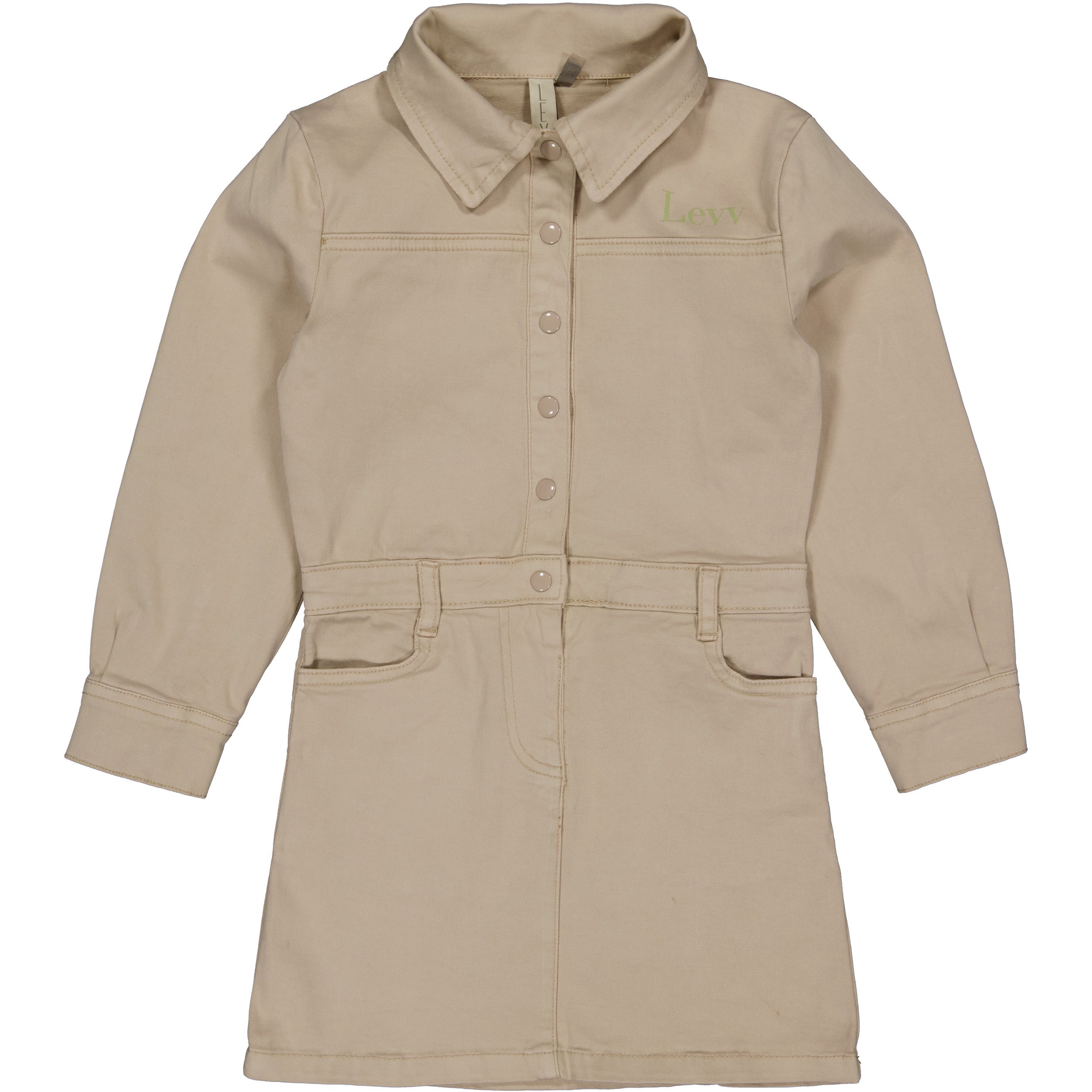 Lichtbeige jas met ceintuur | Light Sand