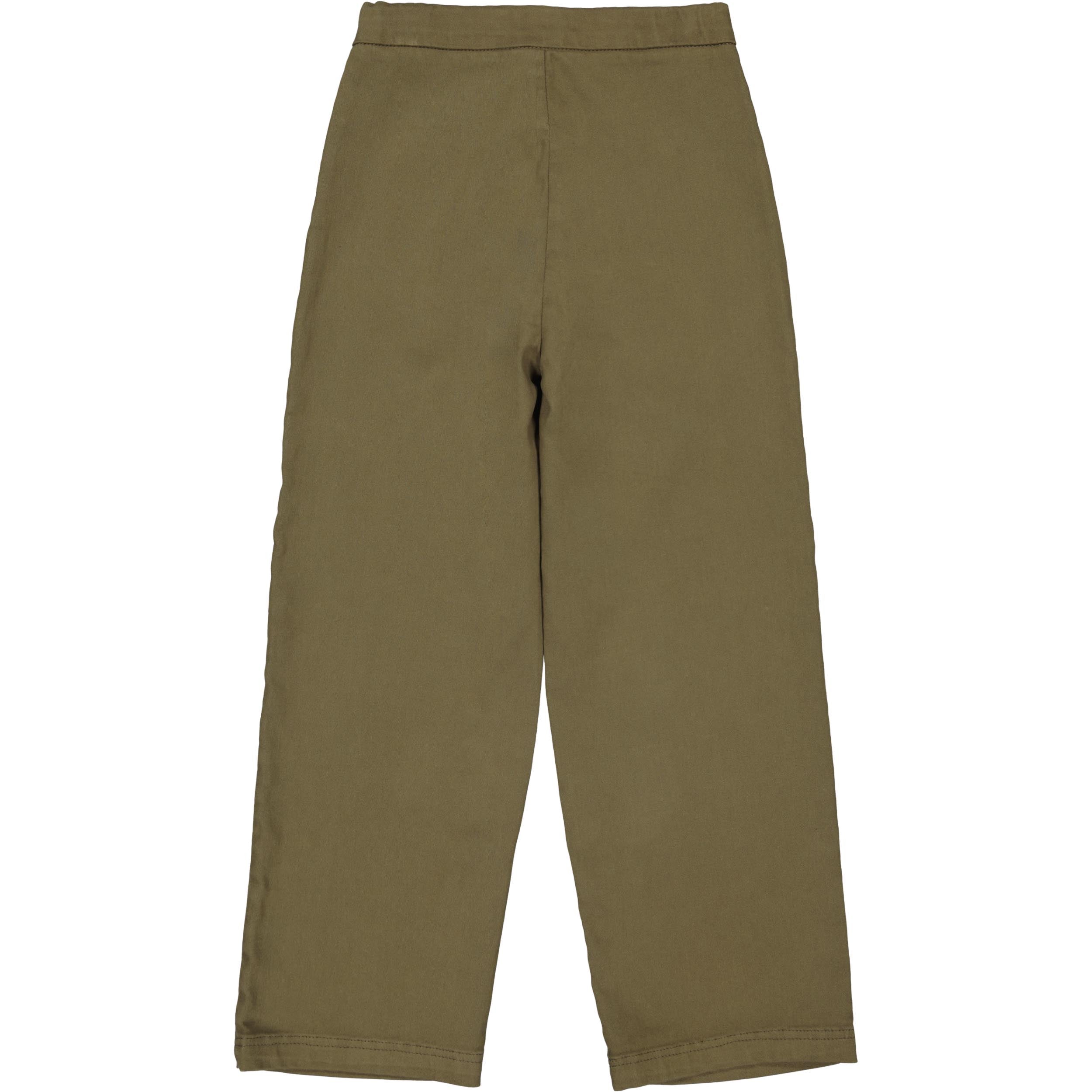 Olijfgroene broek met rechte pijpen | Dark Olive