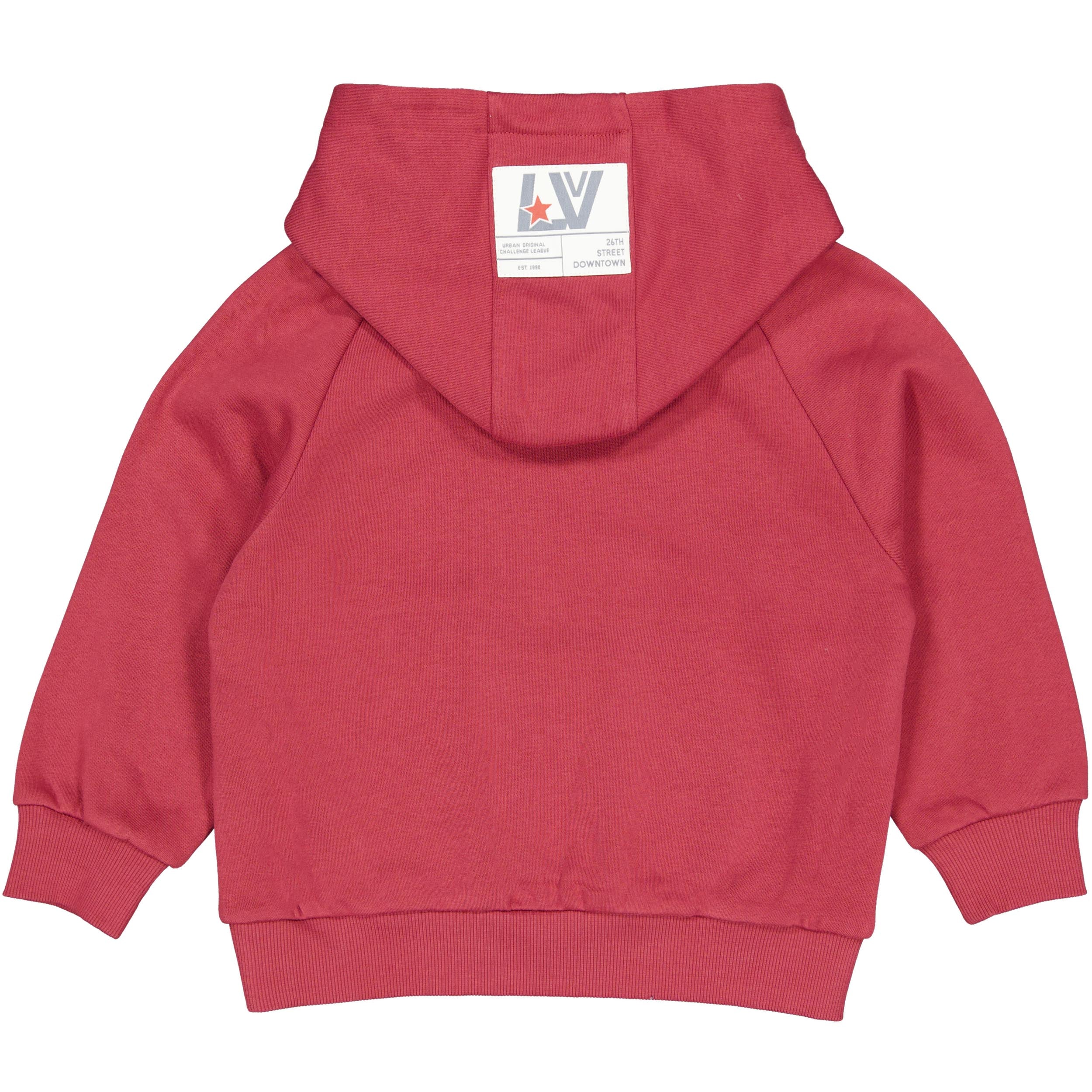 Rode hoodie met borstlogo | Red
