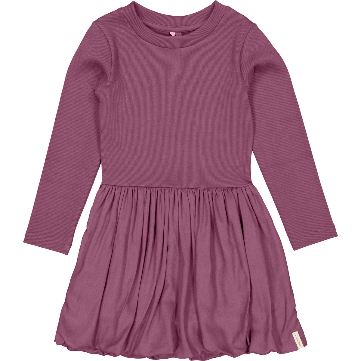 Paarsroze jurk met gerimpelde rok | Dark Mauve