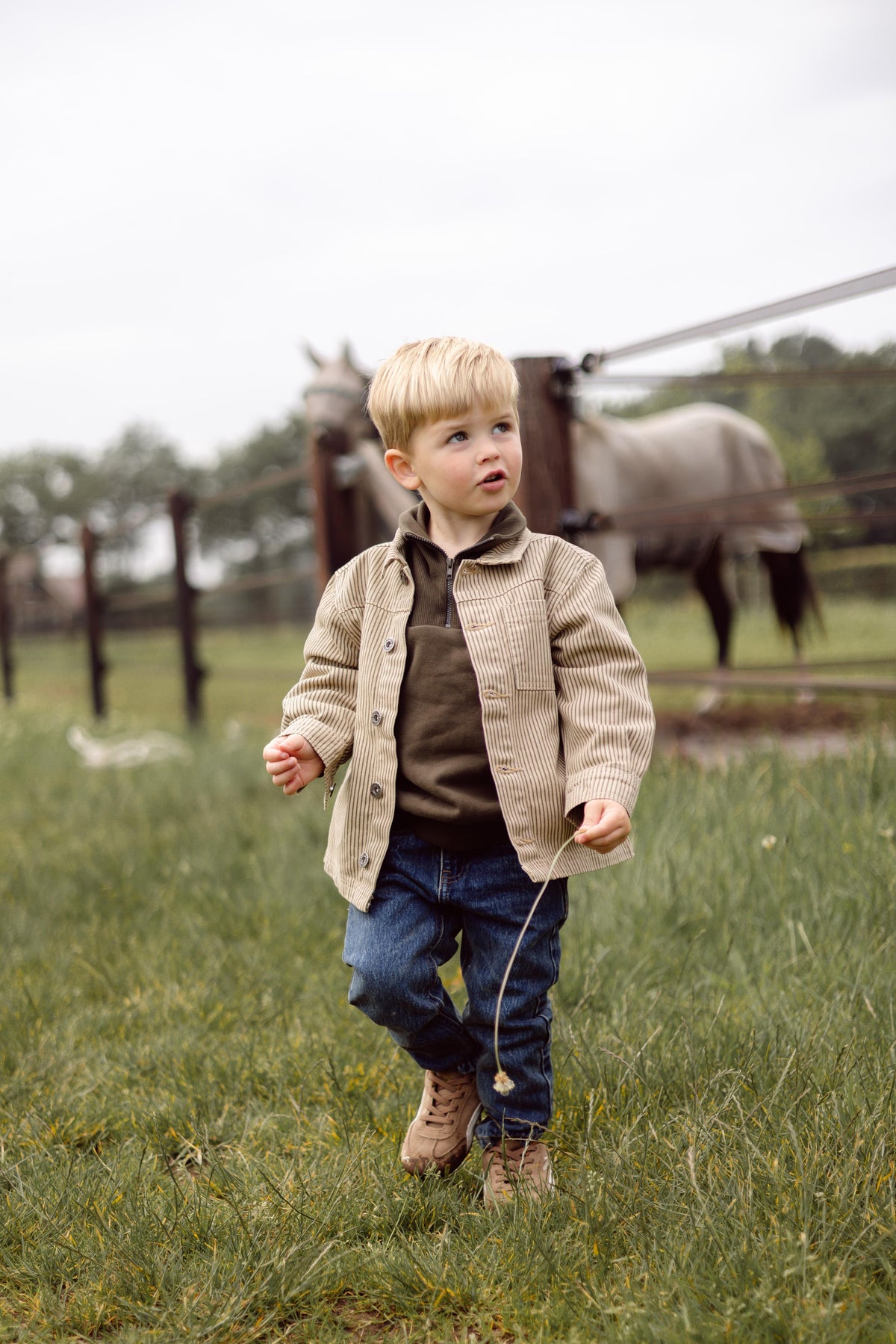 Donkerbruine sweater met polokraag | Dark Green