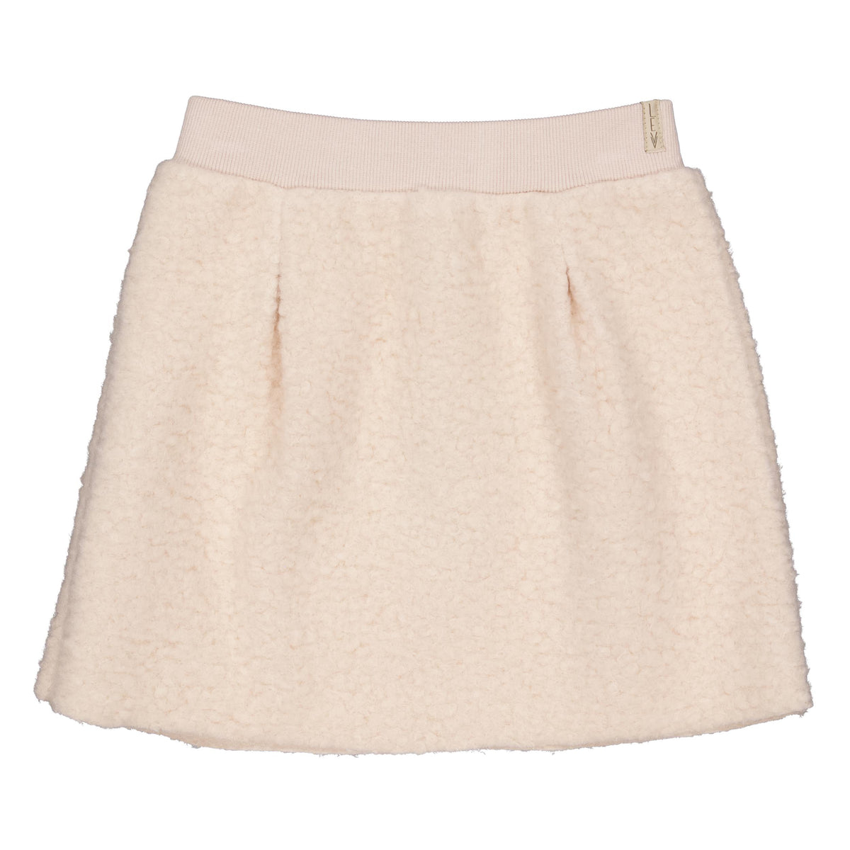 Crèmekleurige teddy rok | Faded Pink