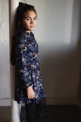 DRESS | AOP Blue Flower