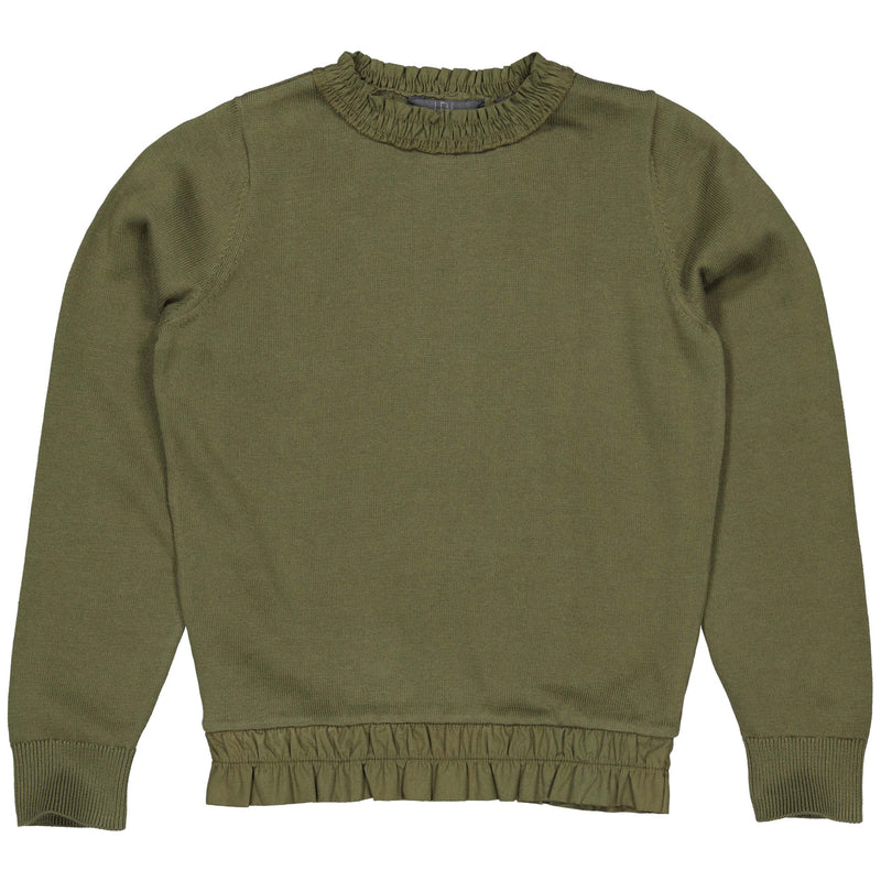 PULLOVER | AOP Green Flower