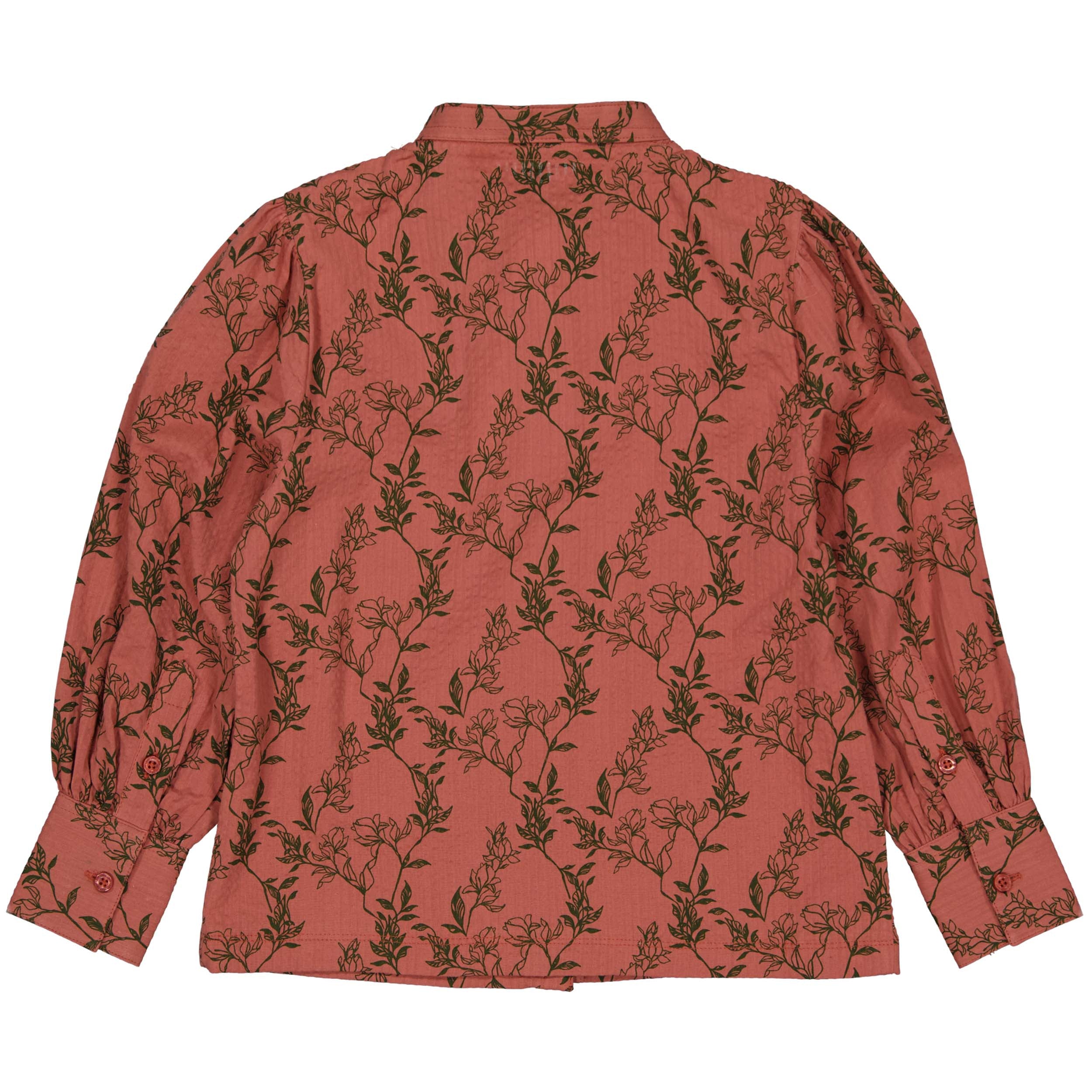 BLOUSE | AOP Green Flower