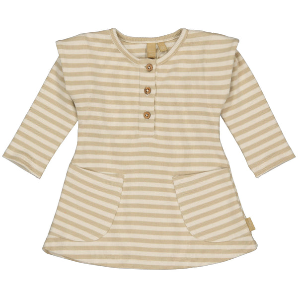 DRESS | AOP Brown Stripe