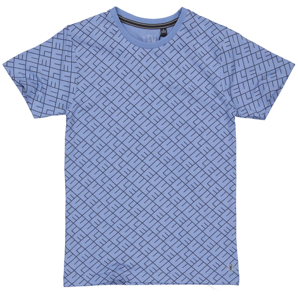 Shortsleeve | AOP Blue Text