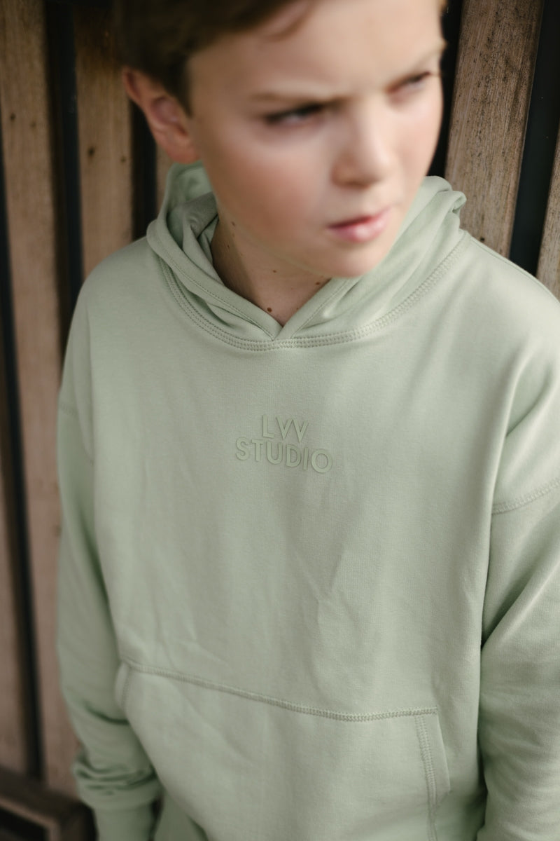 Hooded Sweater | Soft Green