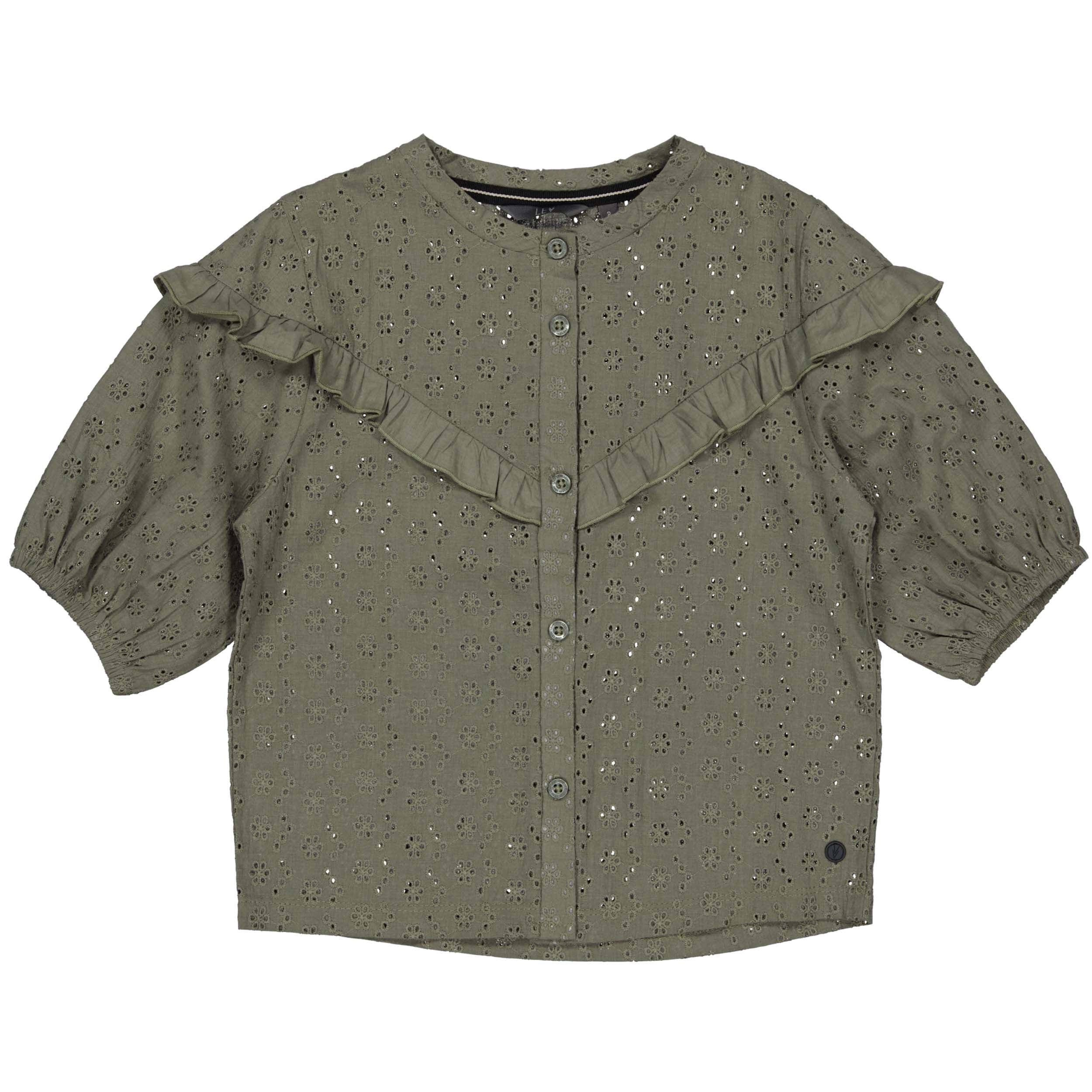 BLOUSE | Bottle green