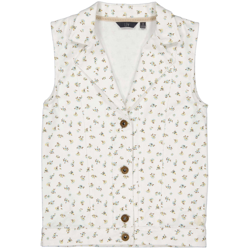 GILET | AOP White Flower