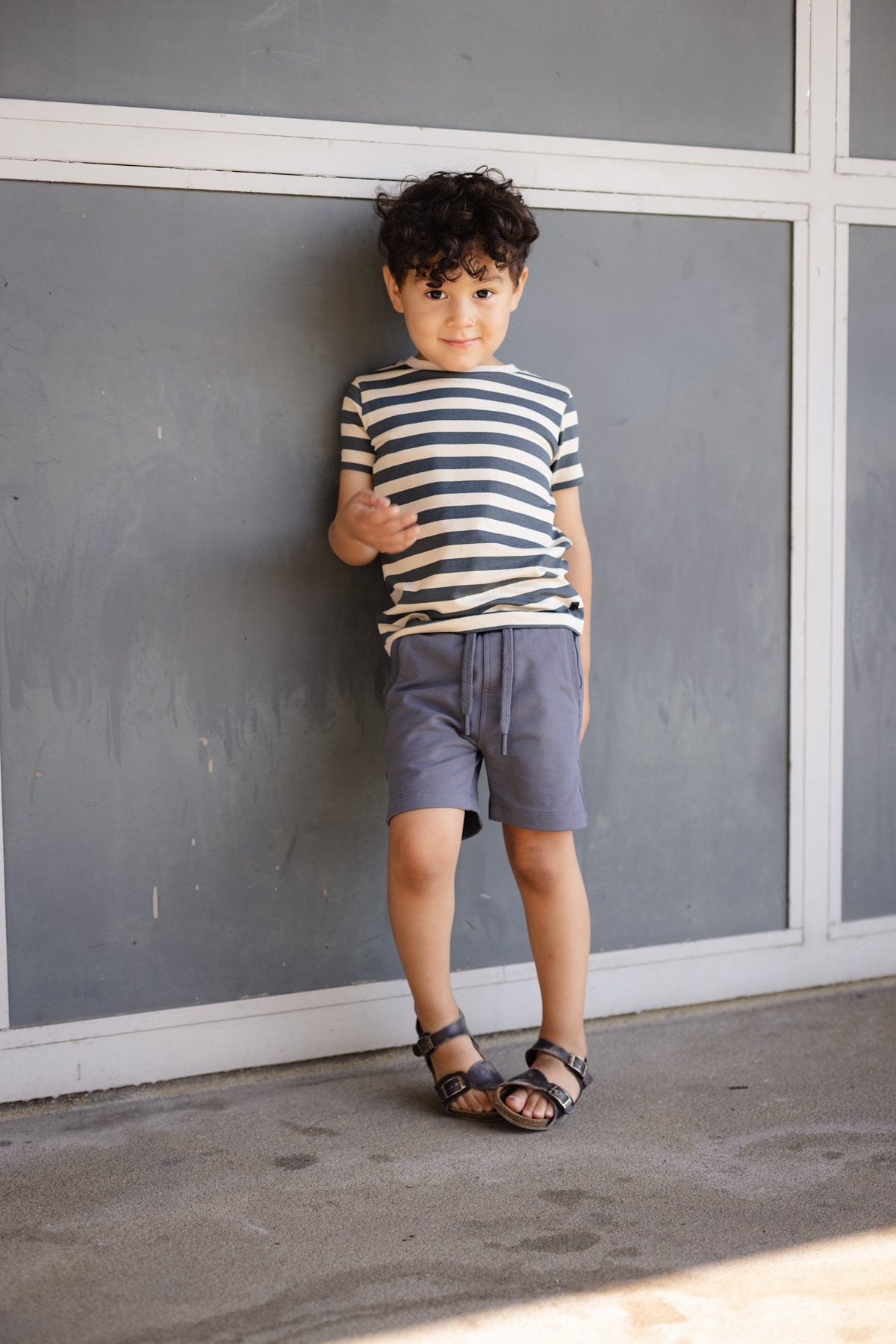 SHORTSLEEV | AOP Blue Stripe