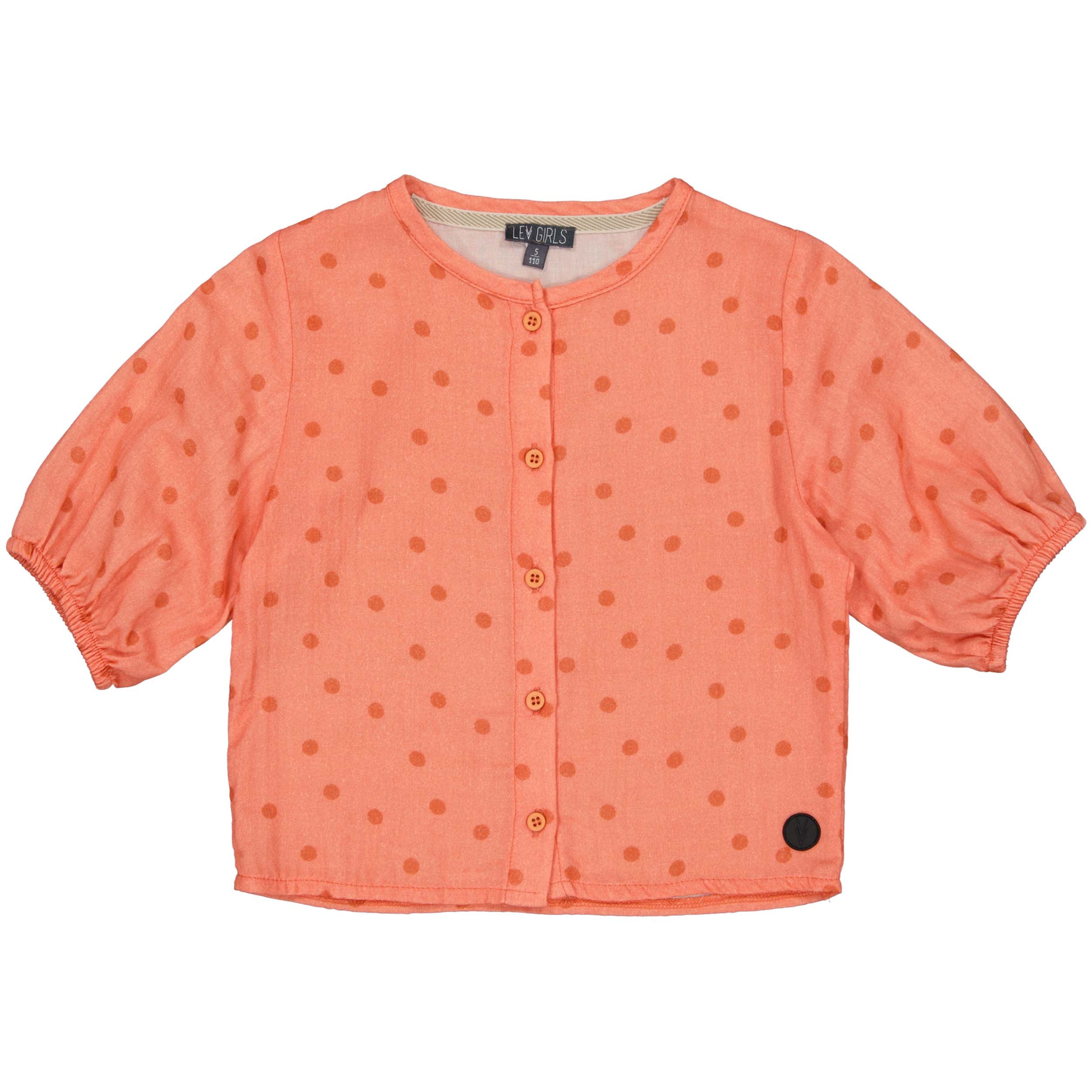 BLOUSE | AOP Peach Dot