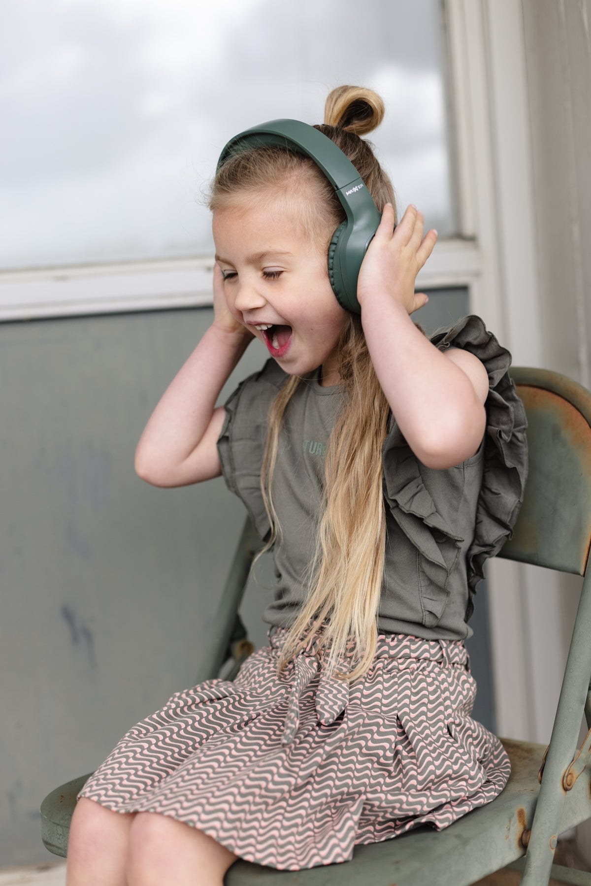 SKIRT | AOP Green Sketch