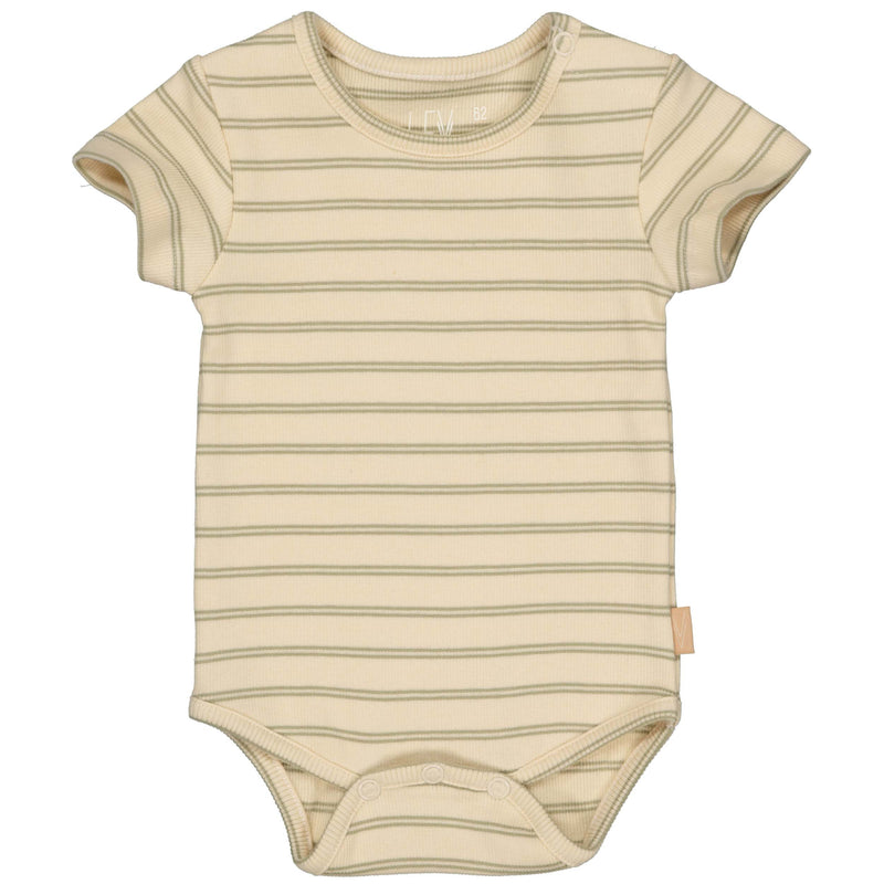 BODYSUIT | AOP Brown Stripe