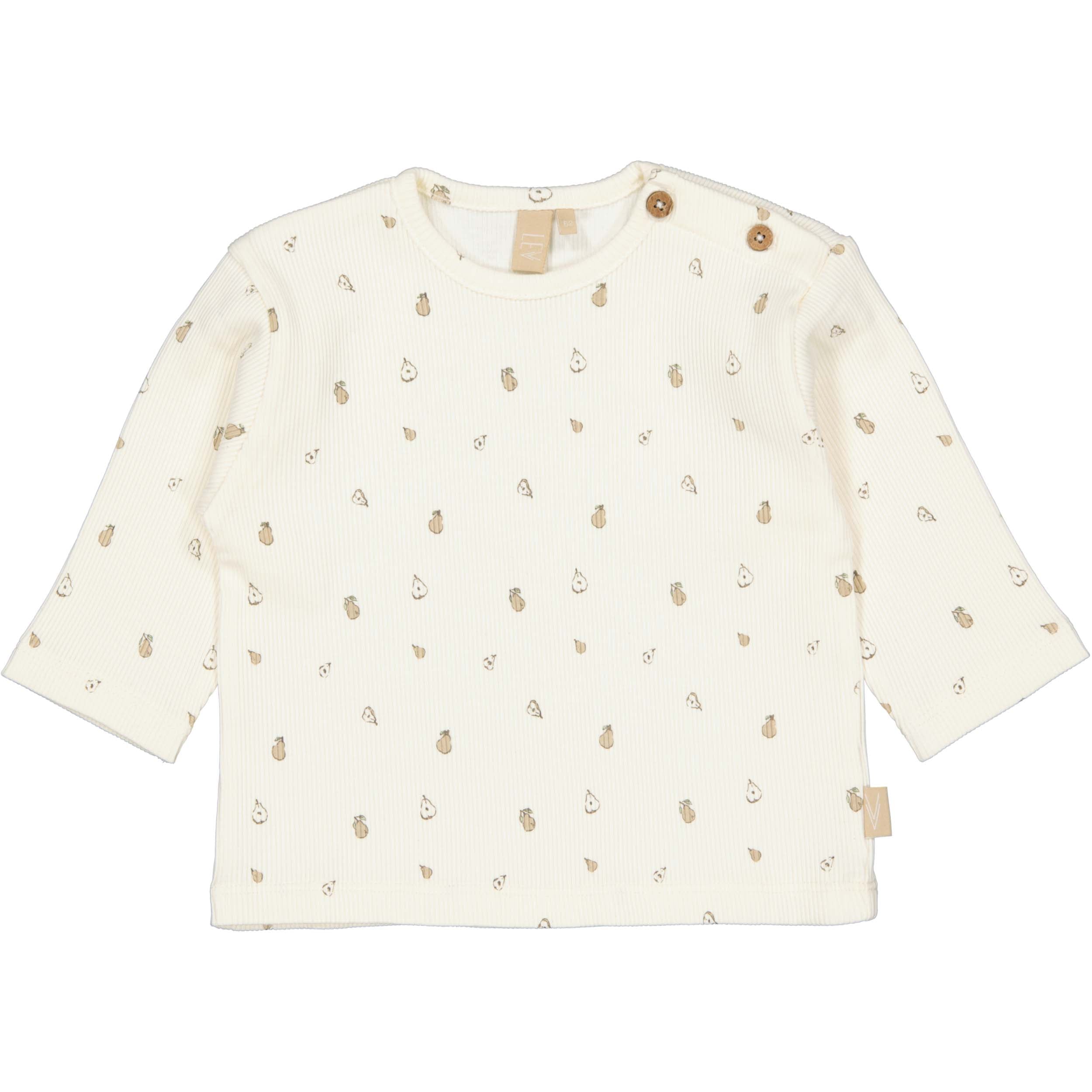 Off-white longsleeve met subtiele print | AOP Sand Sketch