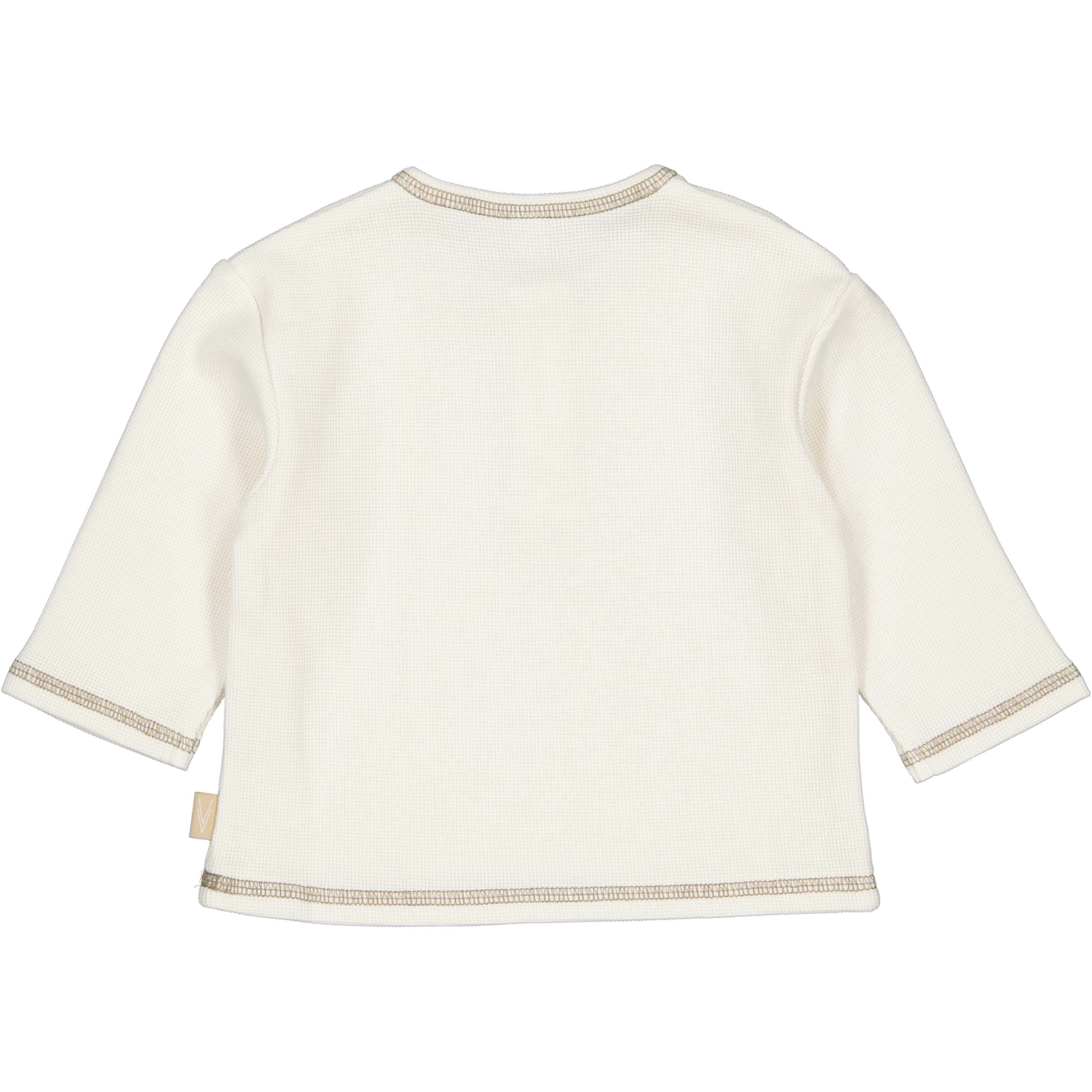 Off-white longsleeve met knopen | White Cream