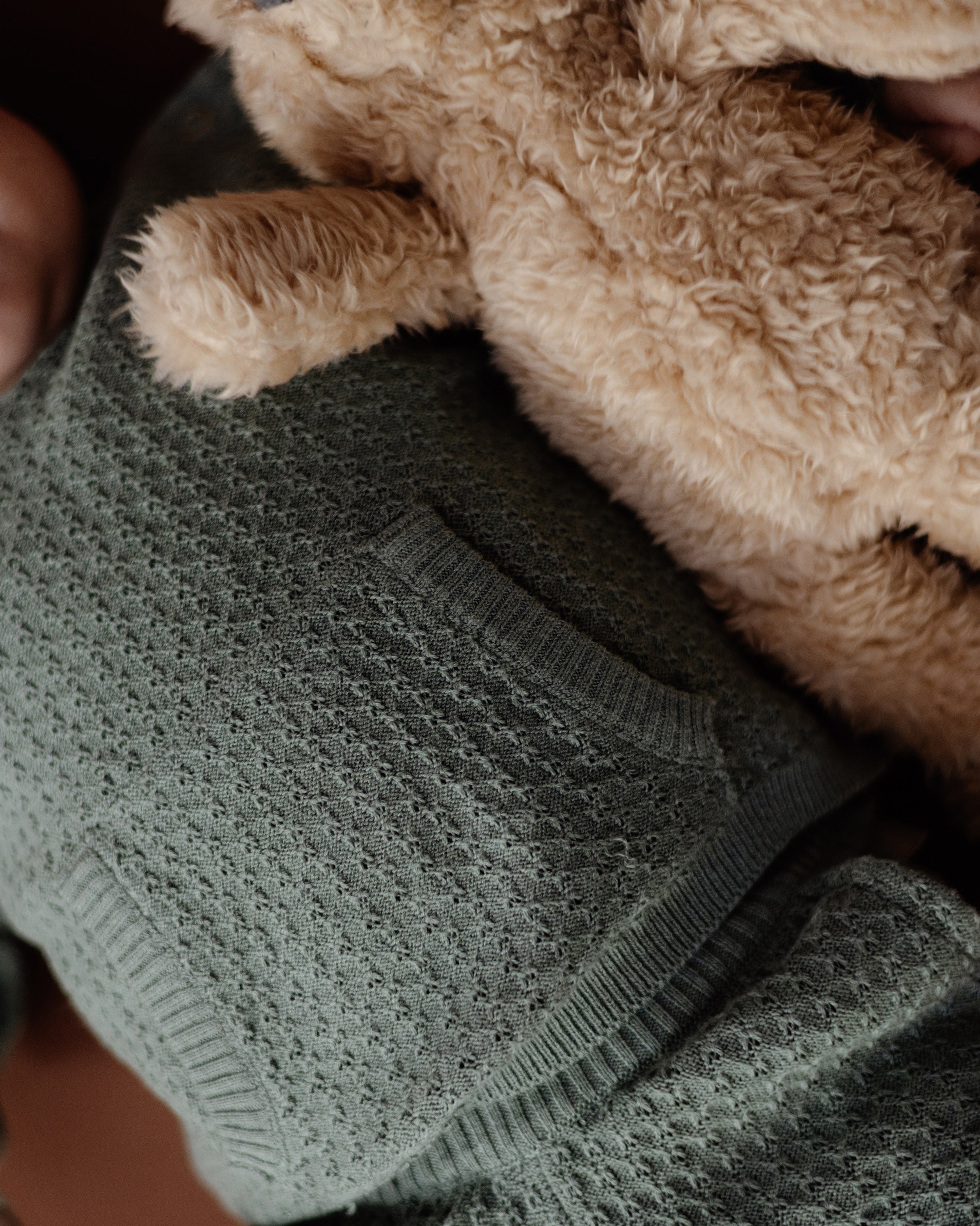 Saliegroene sweater met zakken | Seagreen