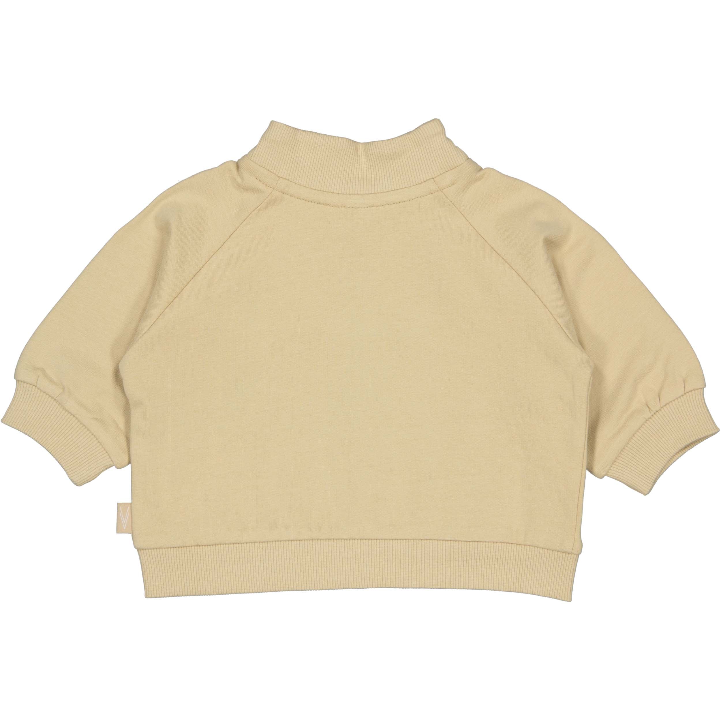 Zachtgeel vest met ritssluiting | Beige