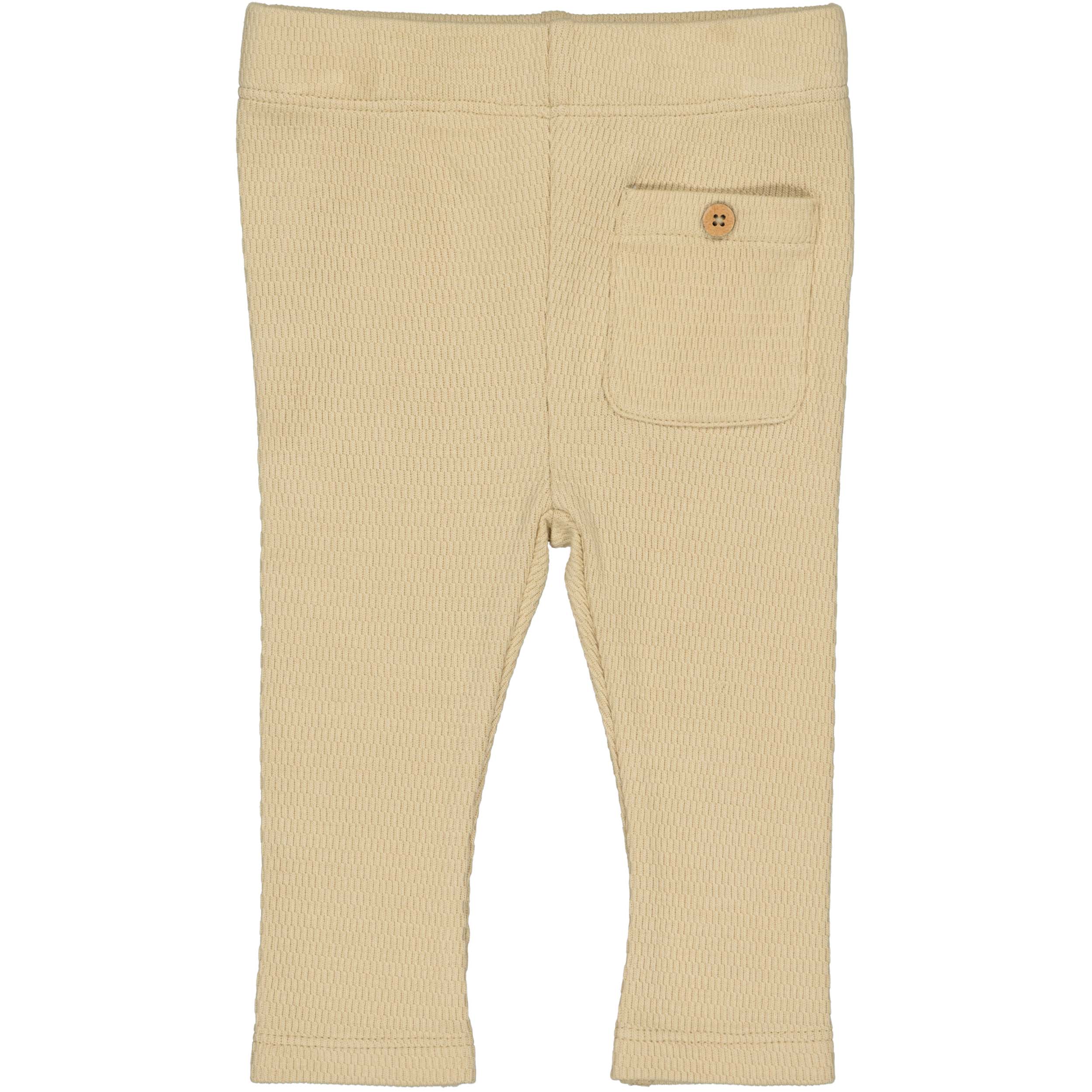 Zachtgele broek met achterzak | Beige