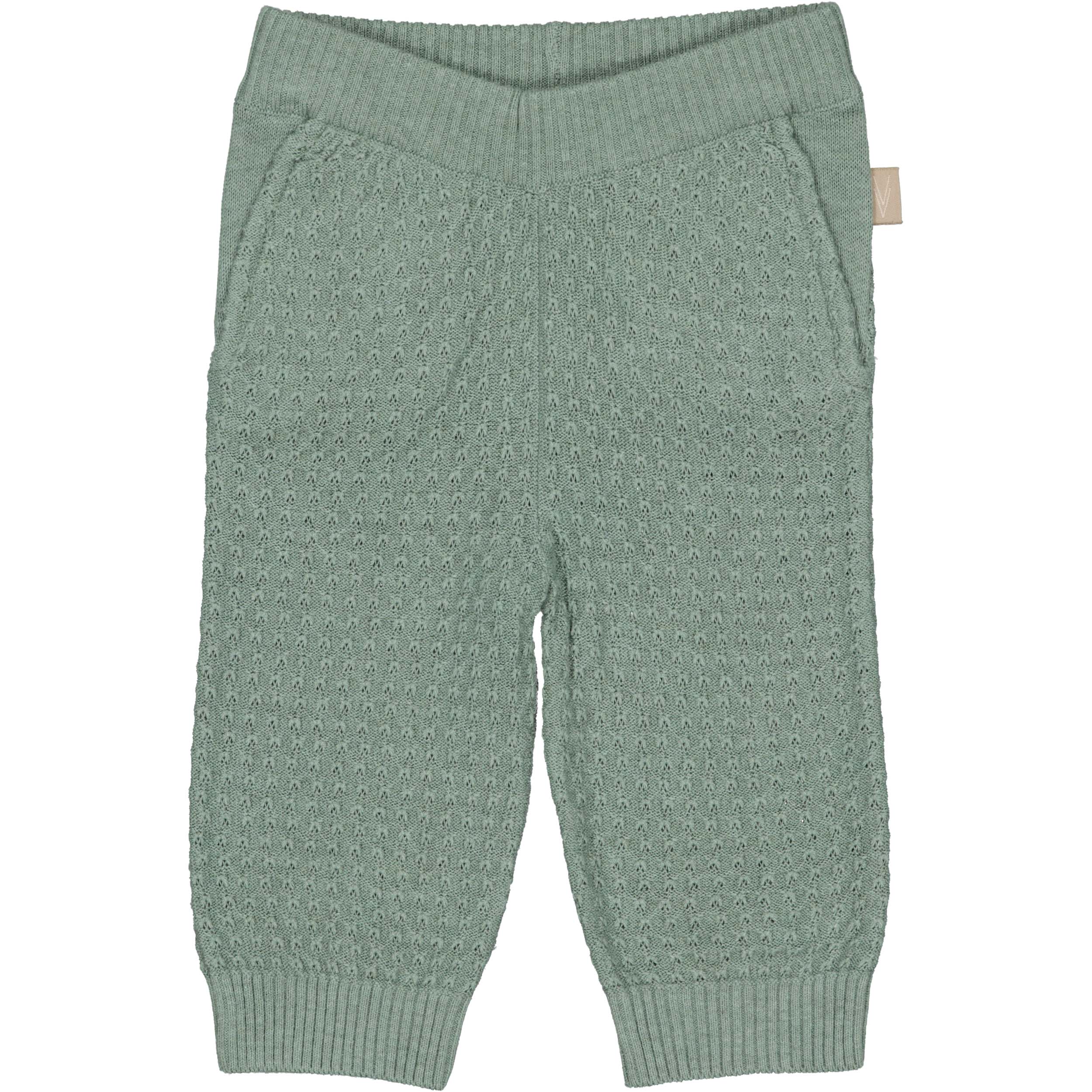 Saliegroene gebreide broek | Seagreen