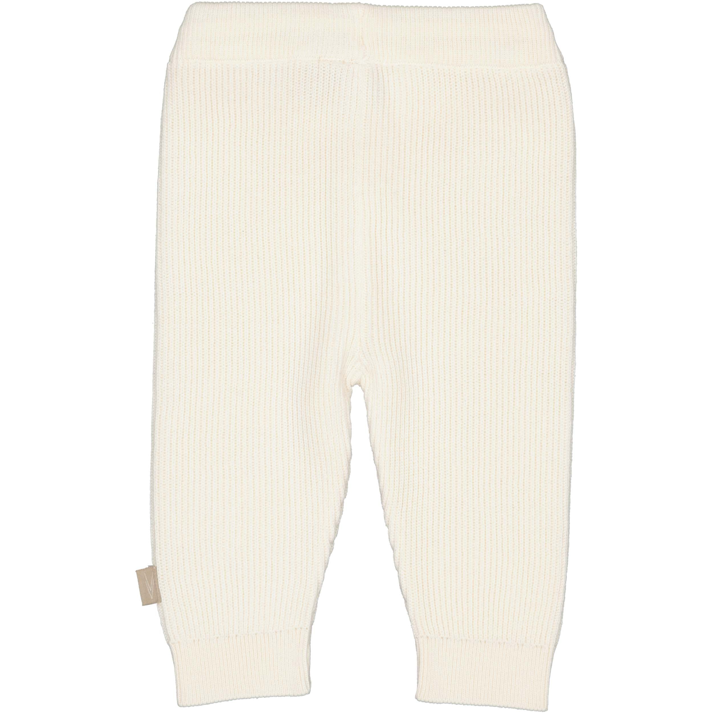 Crèmekleurige broek met strikkoord | White Cream