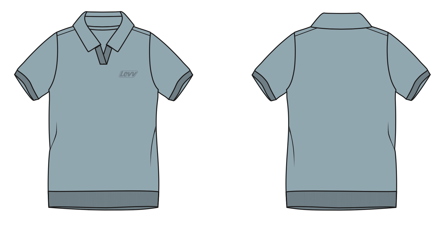 Shirt kakigroen | Sky Blue